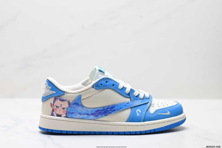 Nike Air Jordan 1 x Travis Scott 'DIY' Low Top Sneakers 1 Nike Air Jordan 1 x Travis Scott ‘DIY’ – Low-Top Basketball Shoes