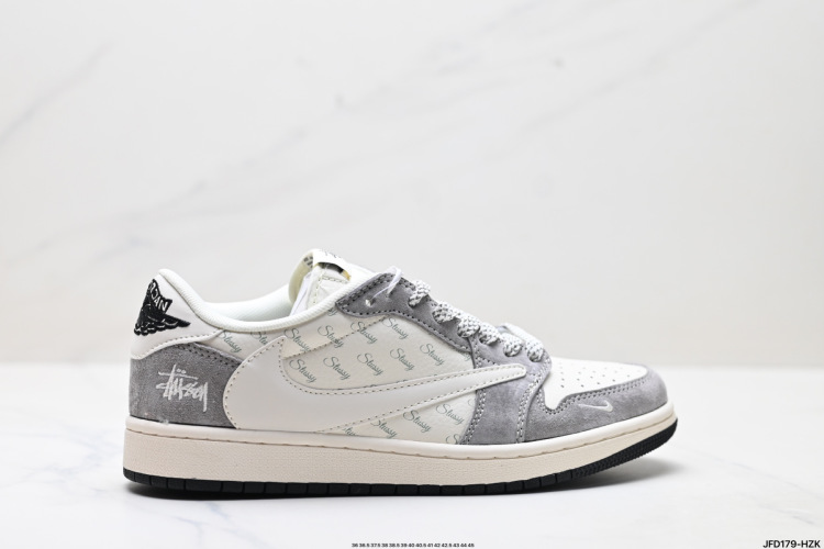 Nike Air Jordan 1 x Travis Scott 'DIY' Custom Low-Top Sneakers 1 Nike Air Jordan 1 x Travis Scott ‘DIY’ Custom Low-Top Sneakers