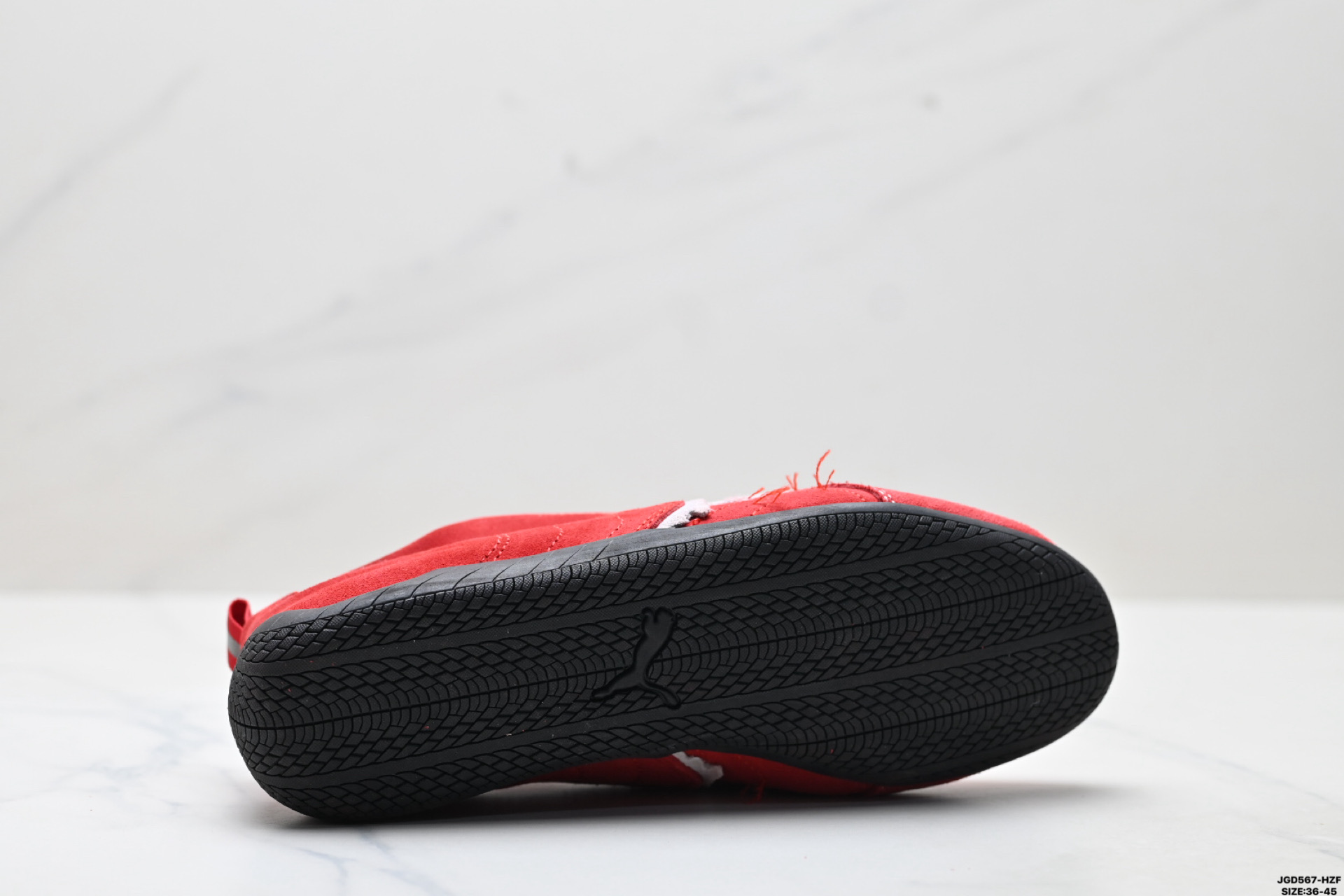 PUMA 彪马 x Balenciaga巴黎世家 Speedcat 系列 薄底鞋 牛皮绒面革 圆头做旧磨损 低帮 生活休闲鞋  406519-03