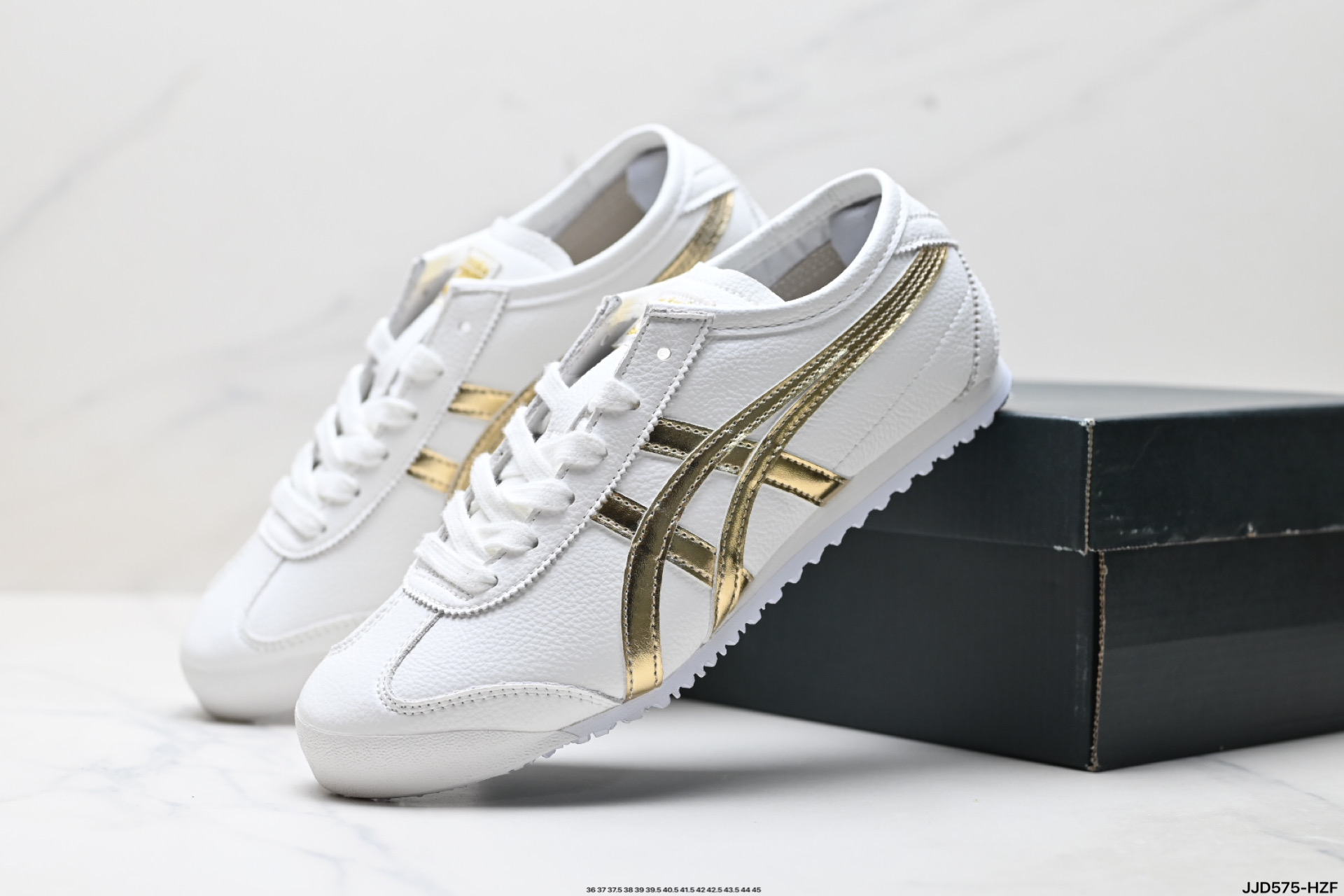 Onitsuka Tiger Mexico 66 Deluxe: Zapatillas Artesanales en Blanco y Dorado 9 i1753376156977 1396 0 7