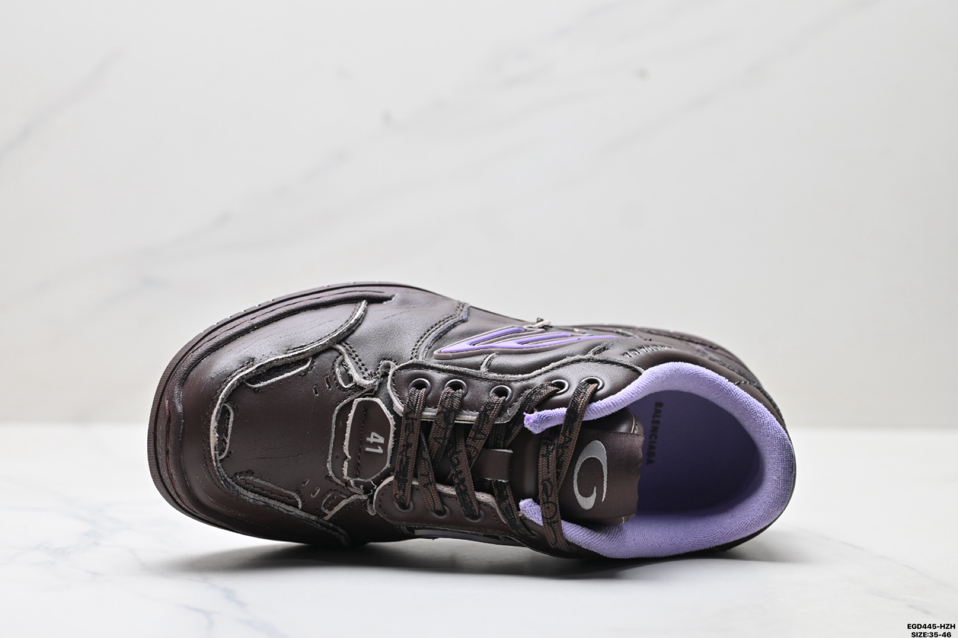 420 Balenciaga巴黎世家 Hamptons Worn-Out 圆头系带做旧低帮板鞋 841765 WCURS 2050