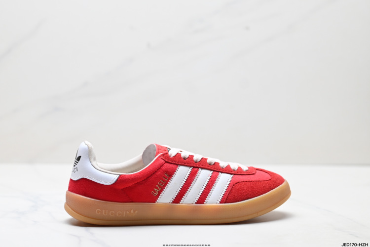 Adidas x Gucci Gazelle Collaboration: Luxury Meets Sport, Size 36-45 1 Adidas x Gucci Gazelle Sneakers: Luxurious Retro Style Meets Sporty Chic