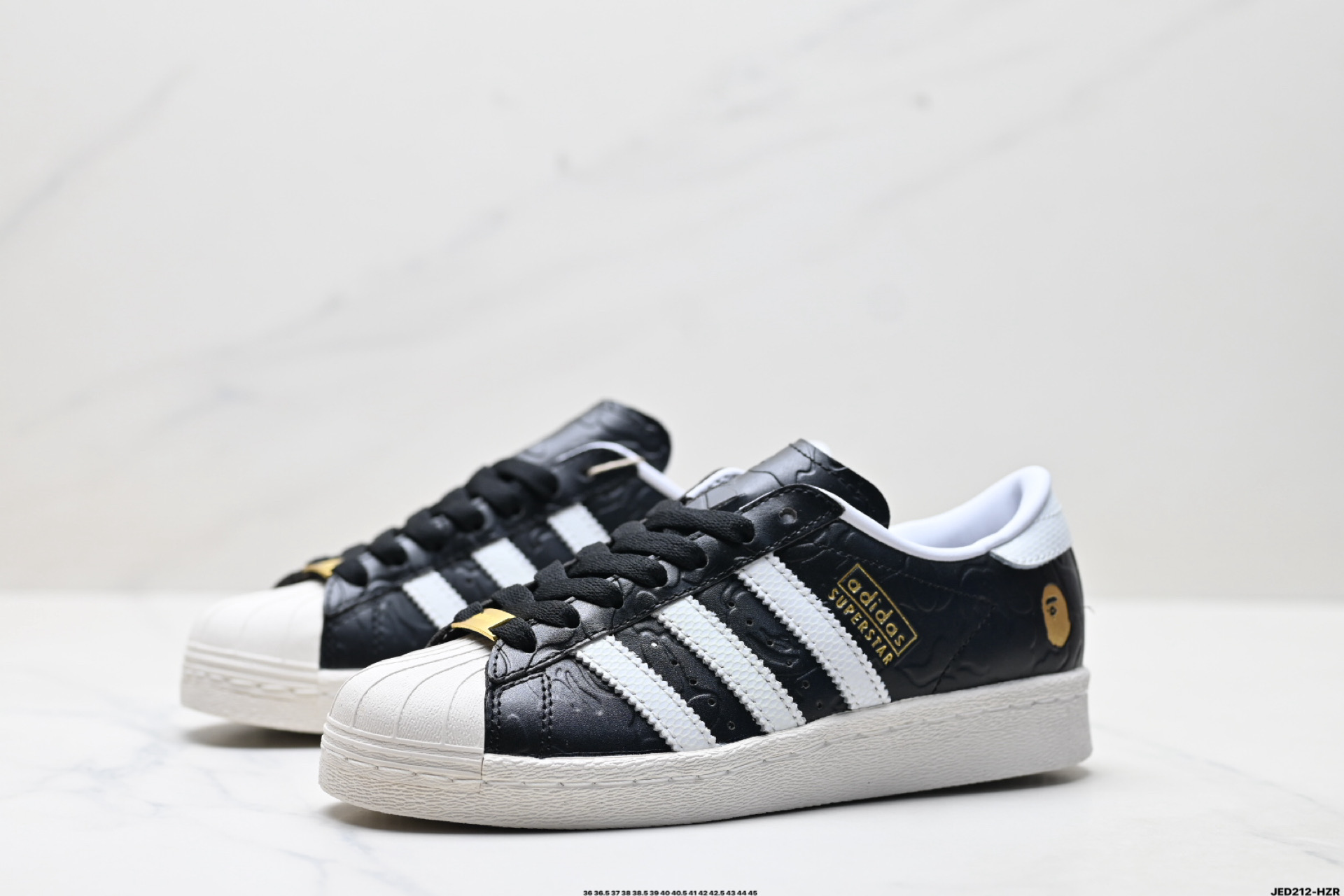 Bape x AdidOriginals Superstar贝壳头系列 阿迪达斯 三叶草低帮经典百搭休闲运动板鞋 JQ3666