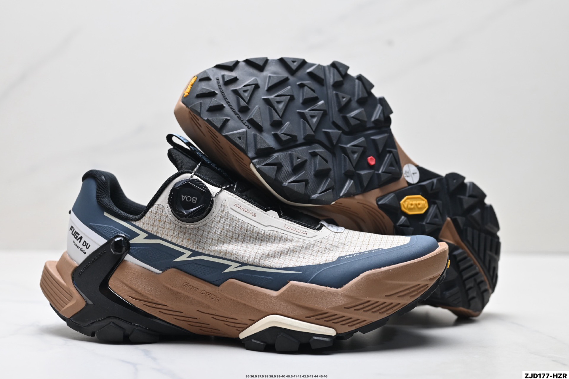 凯乐石 KAILFUGA DU BOA 大坡王轻越野徒步网布TPU减震防滑透气支撑回弹 低帮 超强抓地力登山鞋 KS2413107