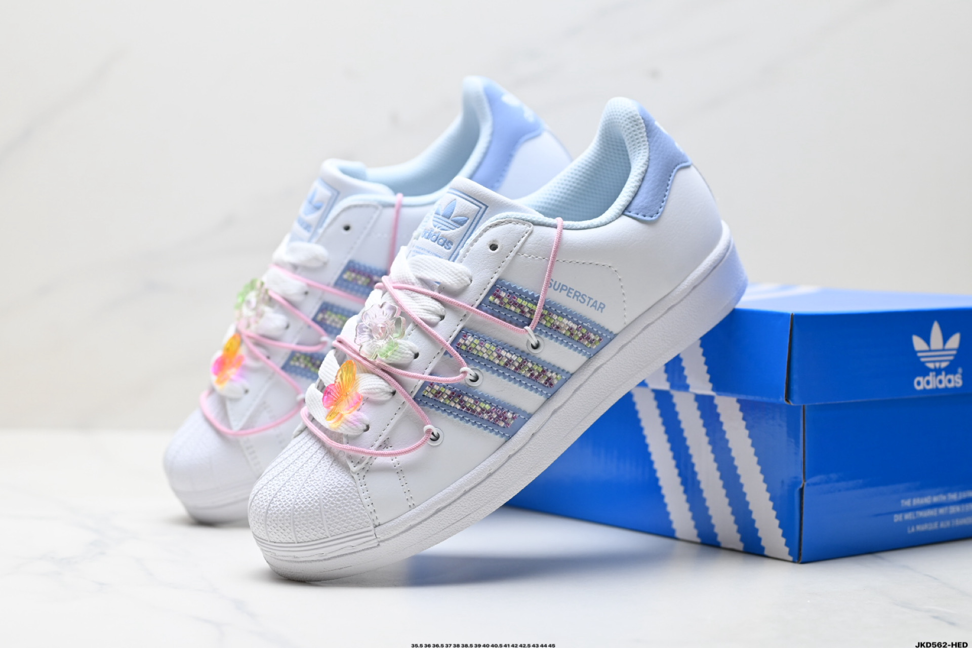 AdidOriginals Superstar贝壳头系列 阿迪达斯 三叶草低帮经典百搭休闲运动板鞋 JR1332