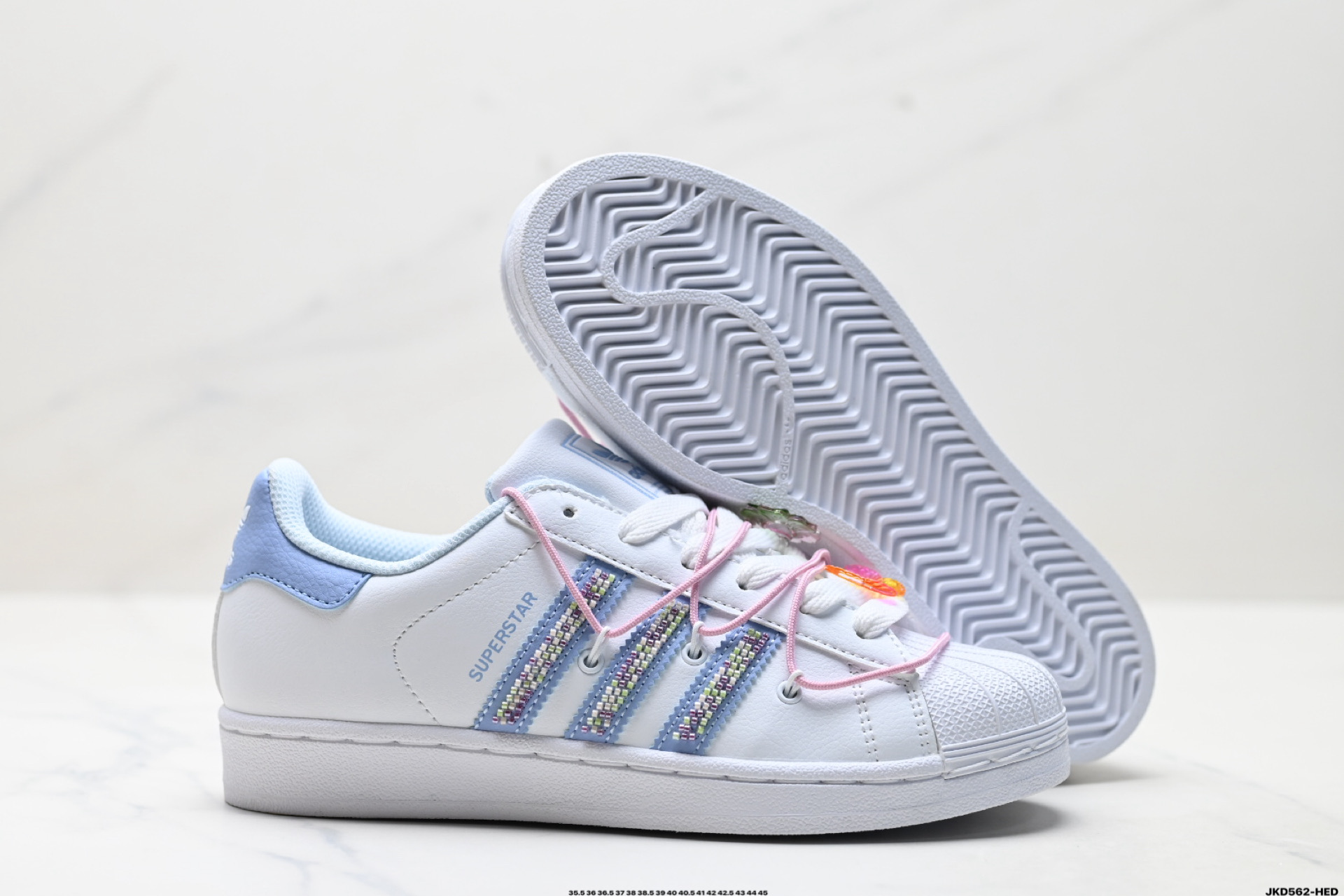 AdidOriginals Superstar贝壳头系列 阿迪达斯 三叶草低帮经典百搭休闲运动板鞋 JR1332