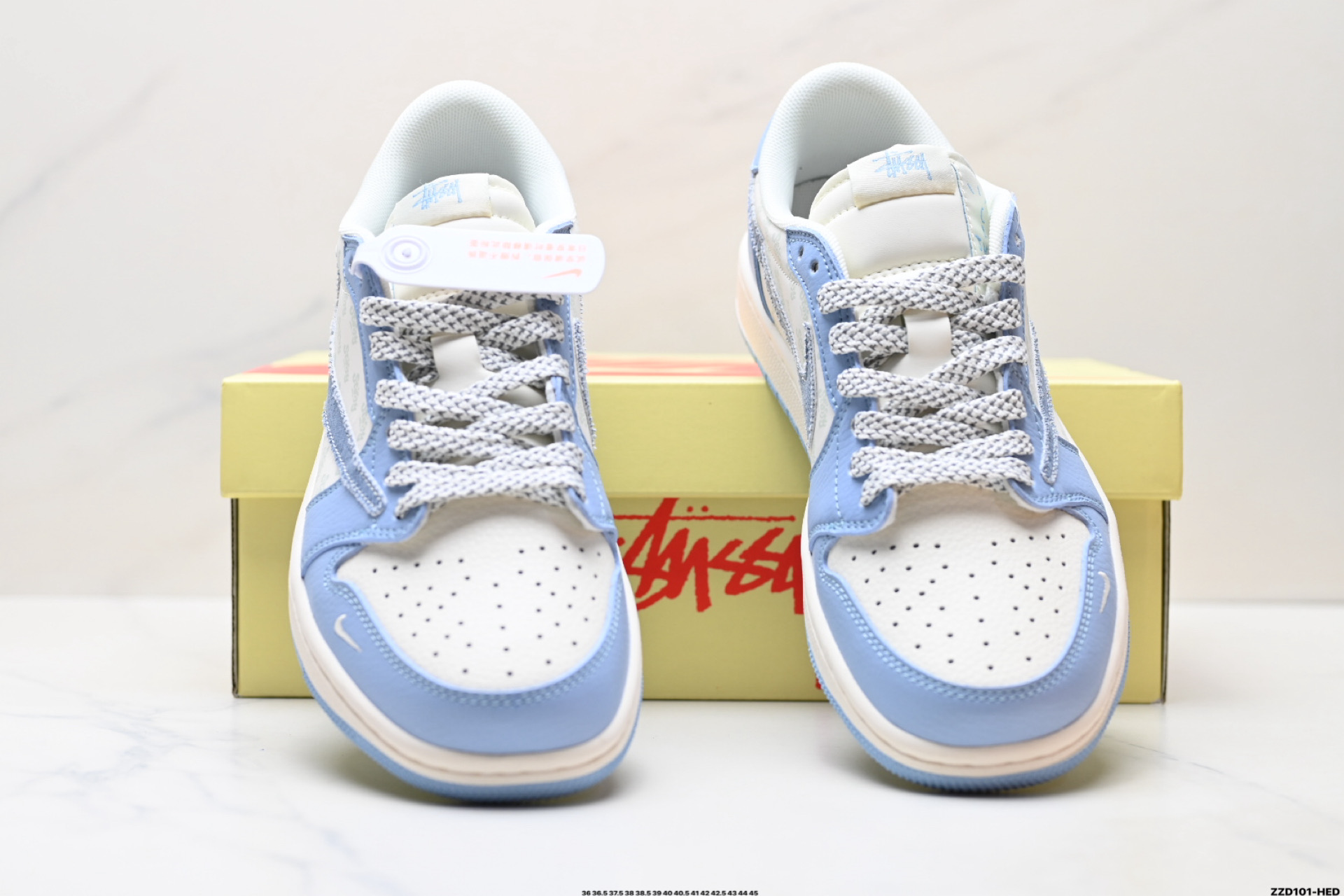 Nike Air Jordan 1 x Travis Scott AJ1倒勾 乔一倒钩 ‘DIY’定制 耐克 低帮文化篮球鞋 HS8068-037