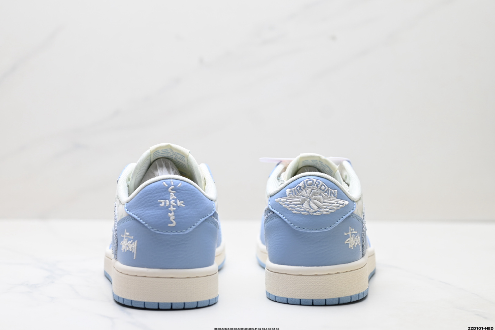 Nike Air Jordan 1 x Travis Scott AJ1倒勾 乔一倒钩 ‘DIY’定制 耐克 低帮文化篮球鞋 HS8068-037