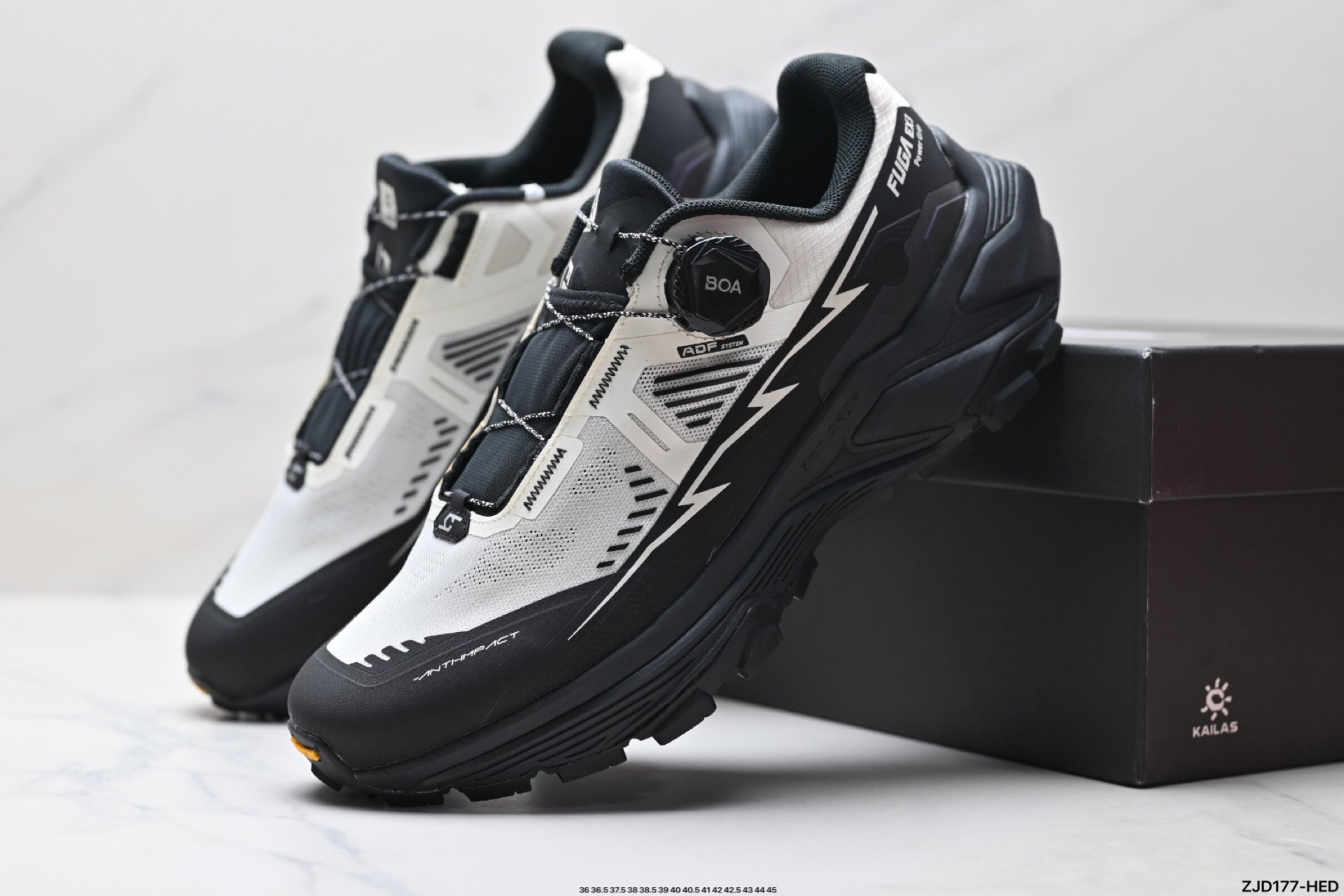 凯乐石 KAILFUGA EX3 BOA 厚底缓冲徒步跑山网布TPU减震防滑透气包裹性抗冲击轻便回弹 低帮 超强抓地力徒步跑步鞋 B KS251