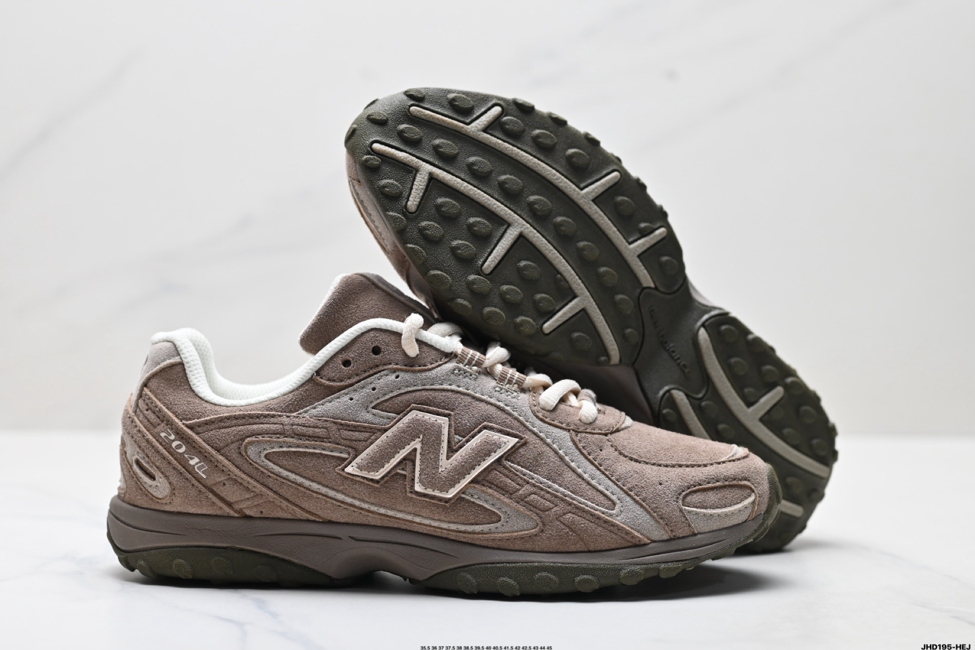 200 New Balance 204L系列 新百伦 薄底鞋 薄底皮质鞋带德训系 减震耐磨包裹性支撑轻便 低帮 生活休闲鞋 U204LMMA