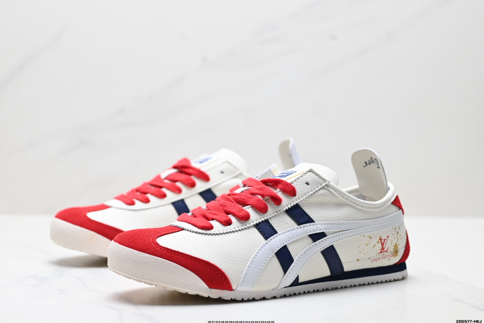 Onitsuka Tiger鬼塚虎 MEXICO 66 ‘DIY’定制球鞋系列 防滑耐磨透气轻便 低帮休闲鞋 DL408-138
