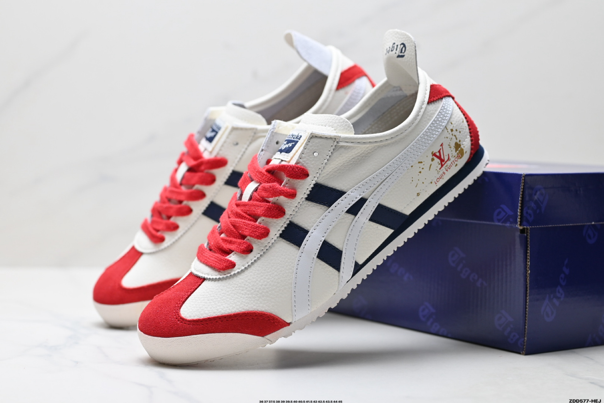 Onitsuka Tiger鬼塚虎 MEXICO 66 ‘DIY’定制球鞋系列 防滑耐磨透气轻便 低帮休闲鞋 DL408-138