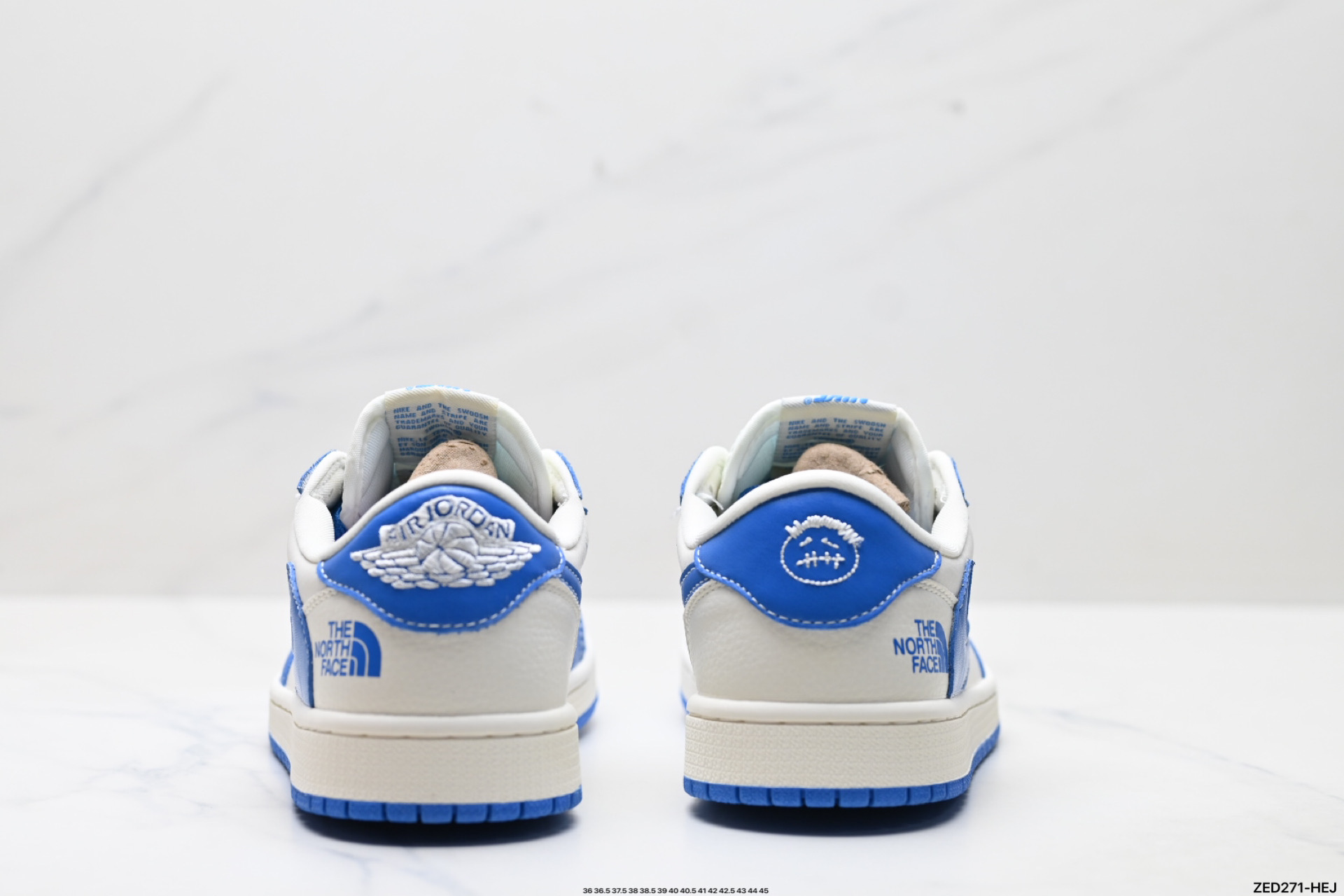 Nike Air Jordan 1 x Travis Scott AJ1倒勾 乔一倒钩 ‘DIY’定制 耐克 低帮文化篮球鞋  LD2025-033