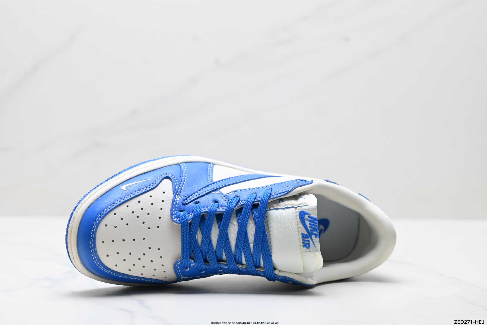 Nike Air Jordan 1 x Travis Scott AJ1倒勾 乔一倒钩 ‘DIY’定制 耐克 低帮文化篮球鞋  LD2025-033