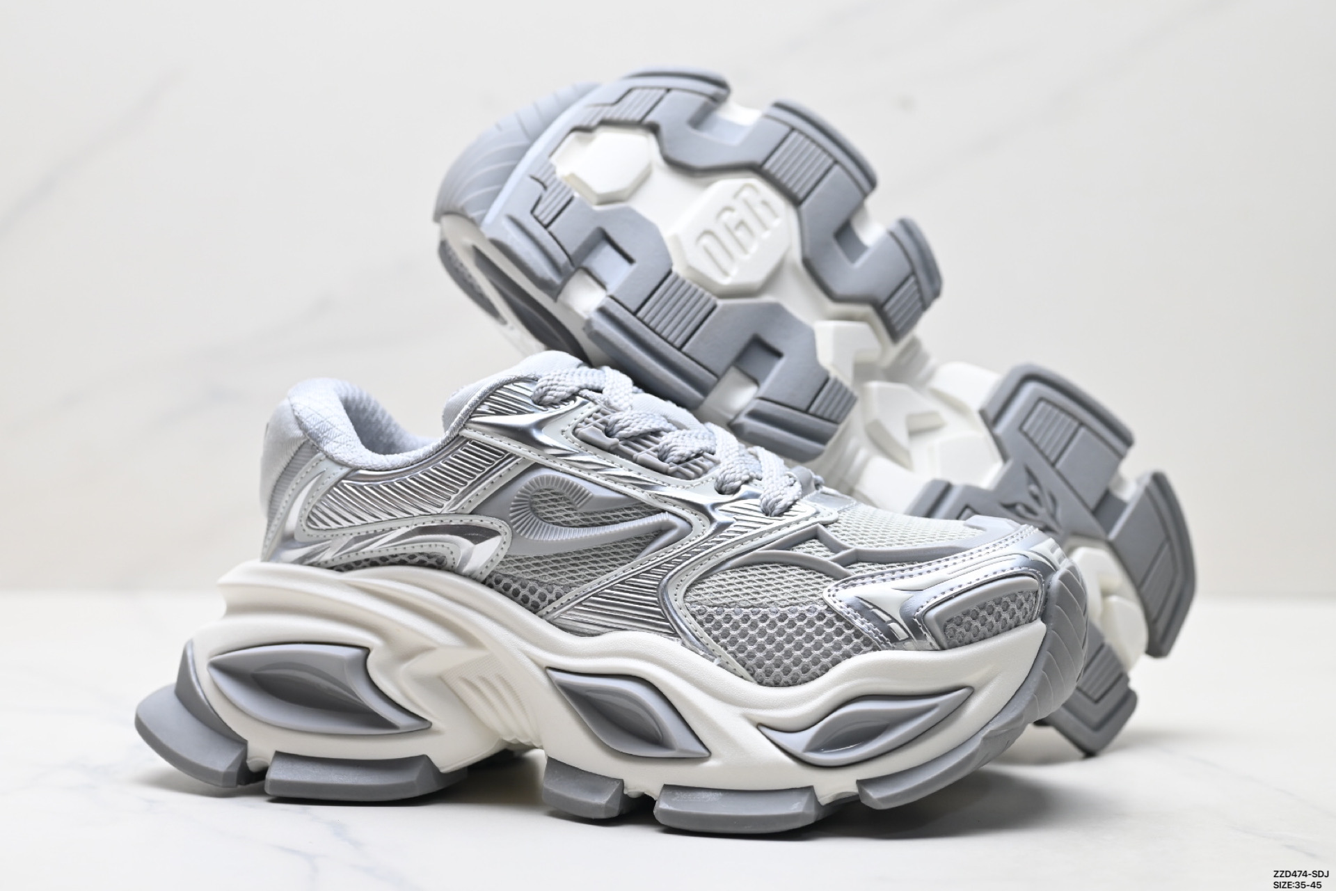 Zapatillas Deportivas OGR Retro Cómodas y Transpirables con Diseño Mecánico 3D 4 i1753978884651 5416 0 4