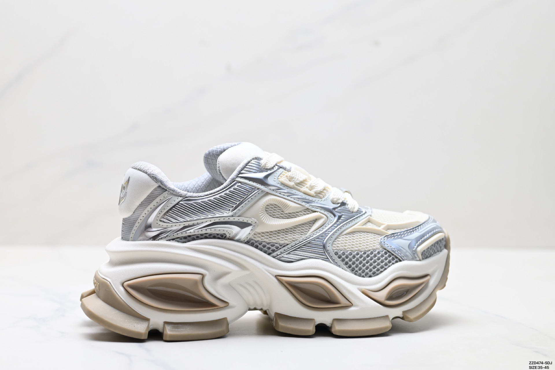 Zapatillas Deportivas OGR Retro Cómodas y Transpirables con Diseño Mecánico 3D 5 i1753978997458 3391 0 0
