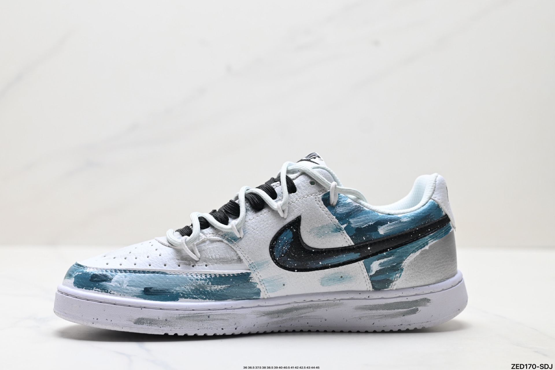 NIKE COURT VISION LO ‘DIY’定制 低帮百搭 透气休闲运动板鞋 DH2987-101