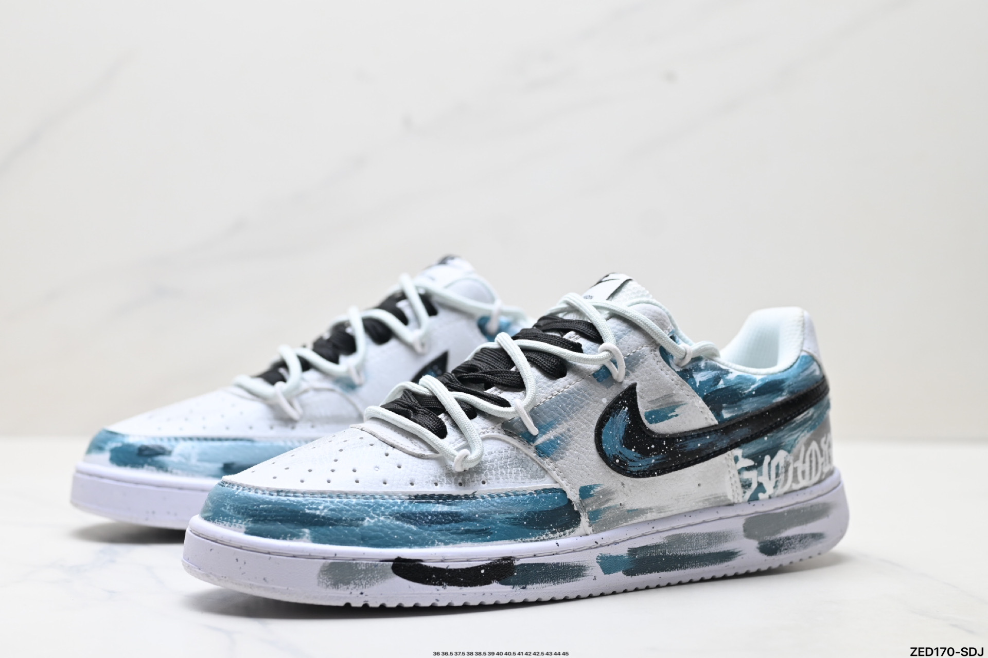 NIKE COURT VISION LO ‘DIY’定制 低帮百搭 透气休闲运动板鞋 DH2987-101