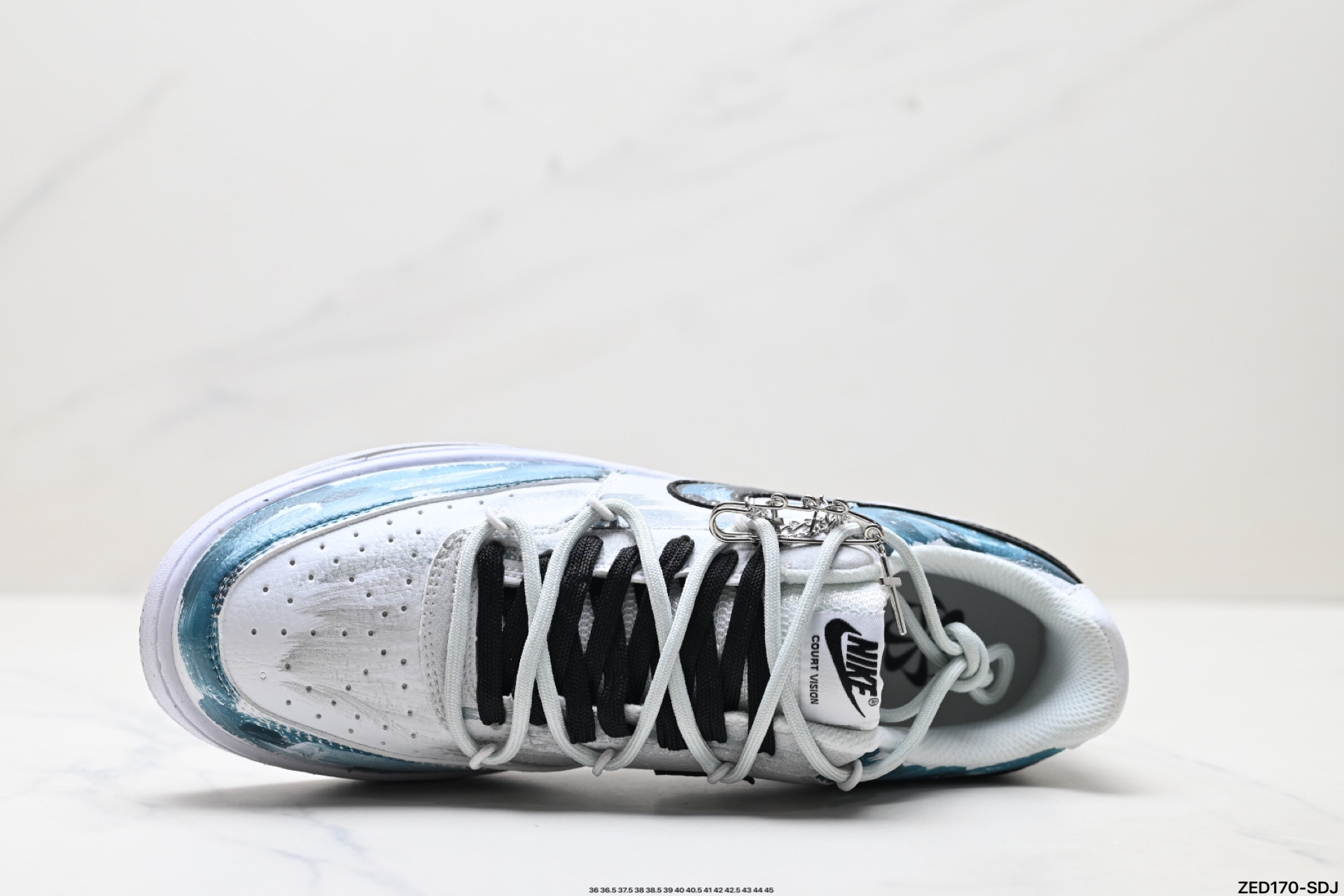 NIKE COURT VISION LO ‘DIY’定制 低帮百搭 透气休闲运动板鞋 DH2987-101