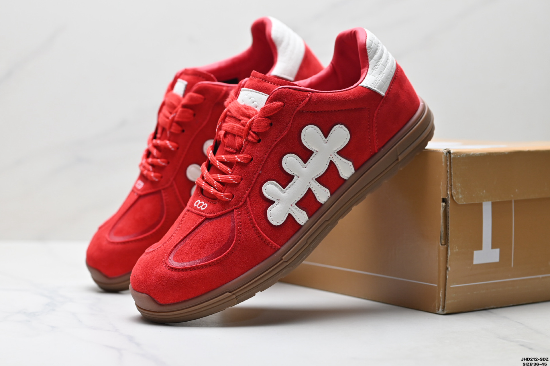 SHOBRAND 耐磨 轻便通勤 梅花 低帮板鞋 重塑德训鞋