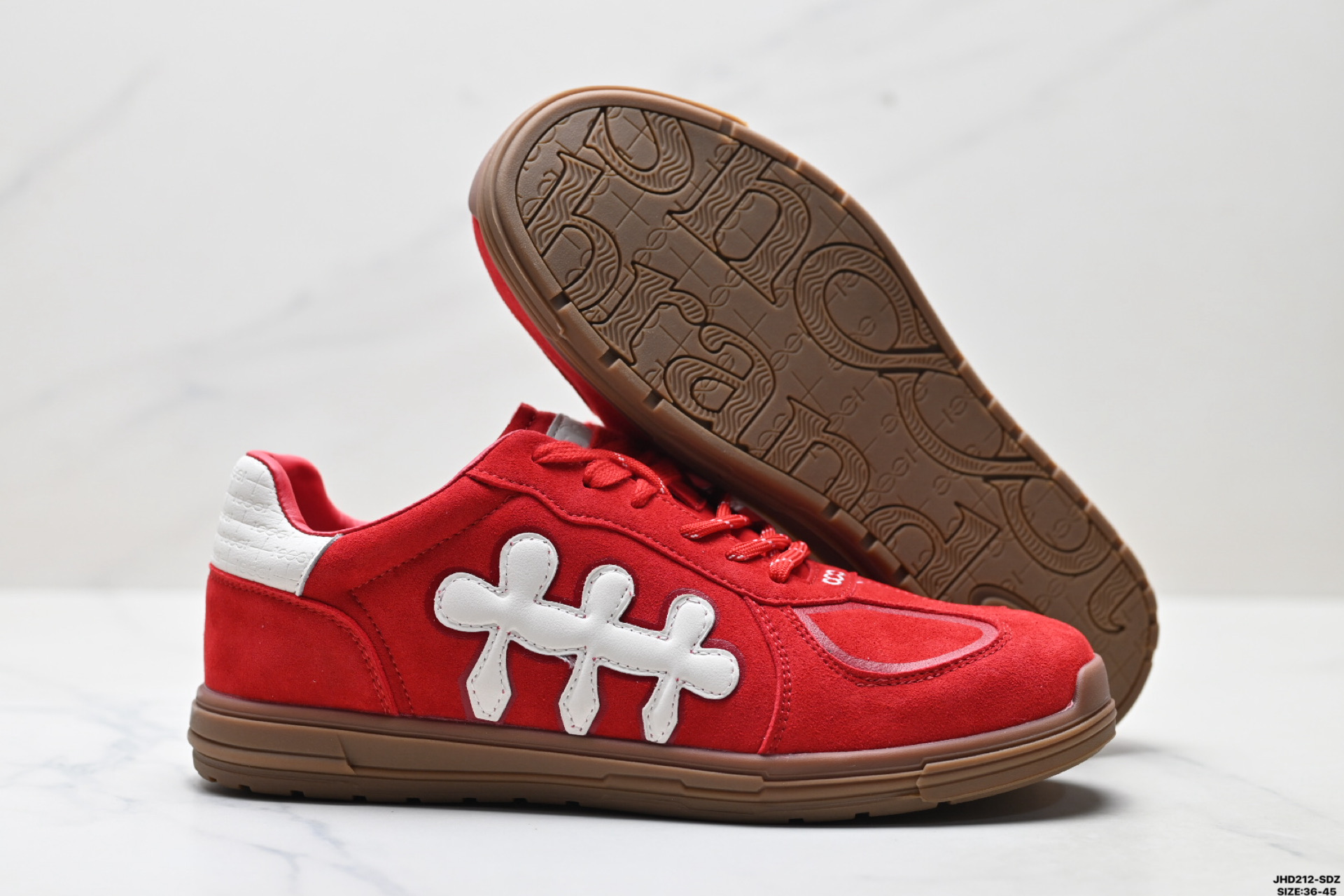 SHOBRAND 耐磨 轻便通勤 梅花 低帮板鞋 重塑德训鞋