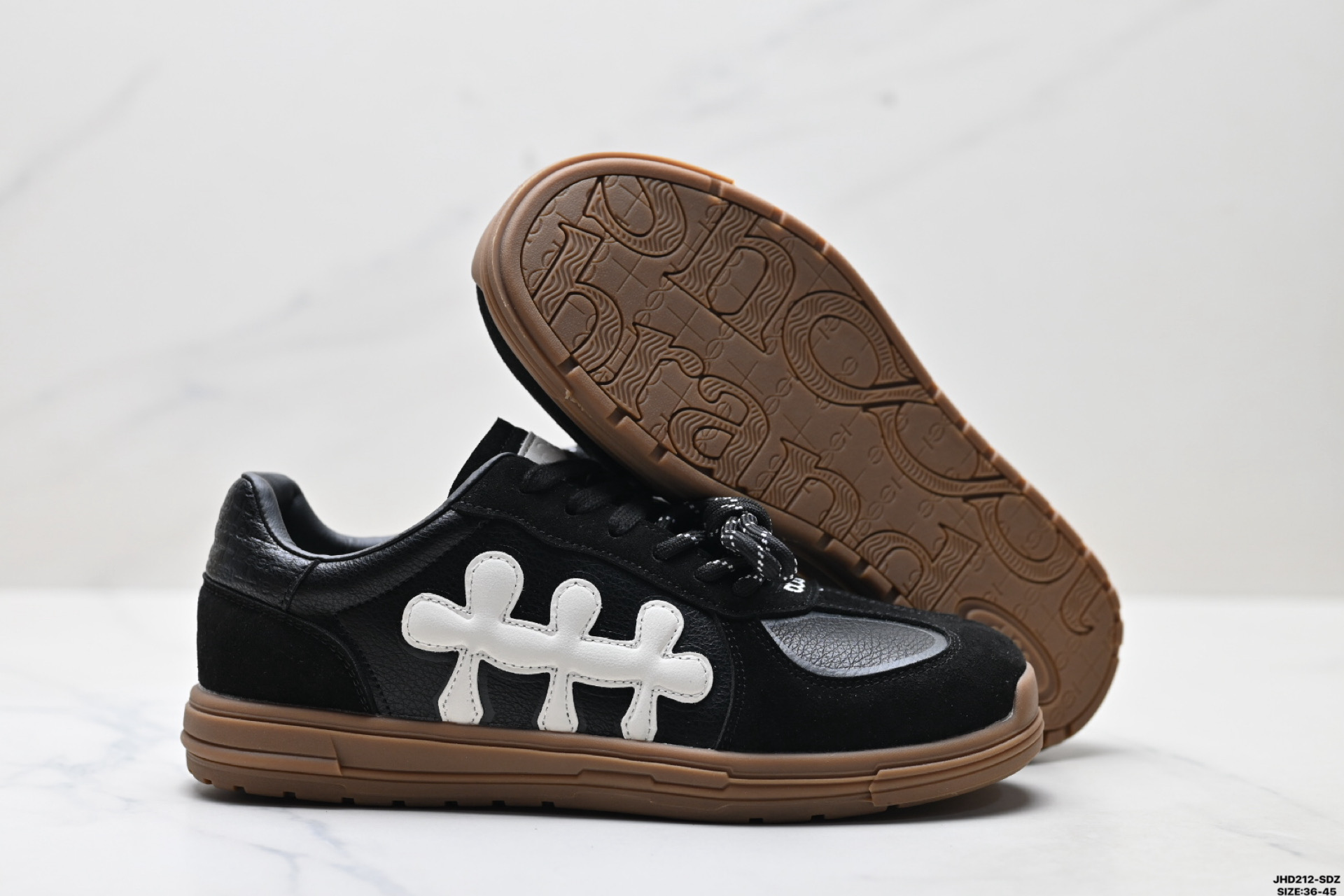 SHOBRAND 耐磨 轻便通勤 梅花 低帮板鞋 重塑德训鞋