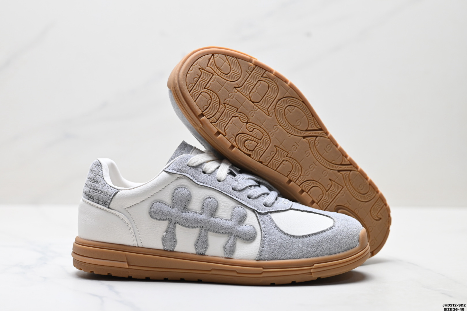 SHOBRAND 耐磨 轻便通勤 梅花 低帮板鞋 重塑德训鞋