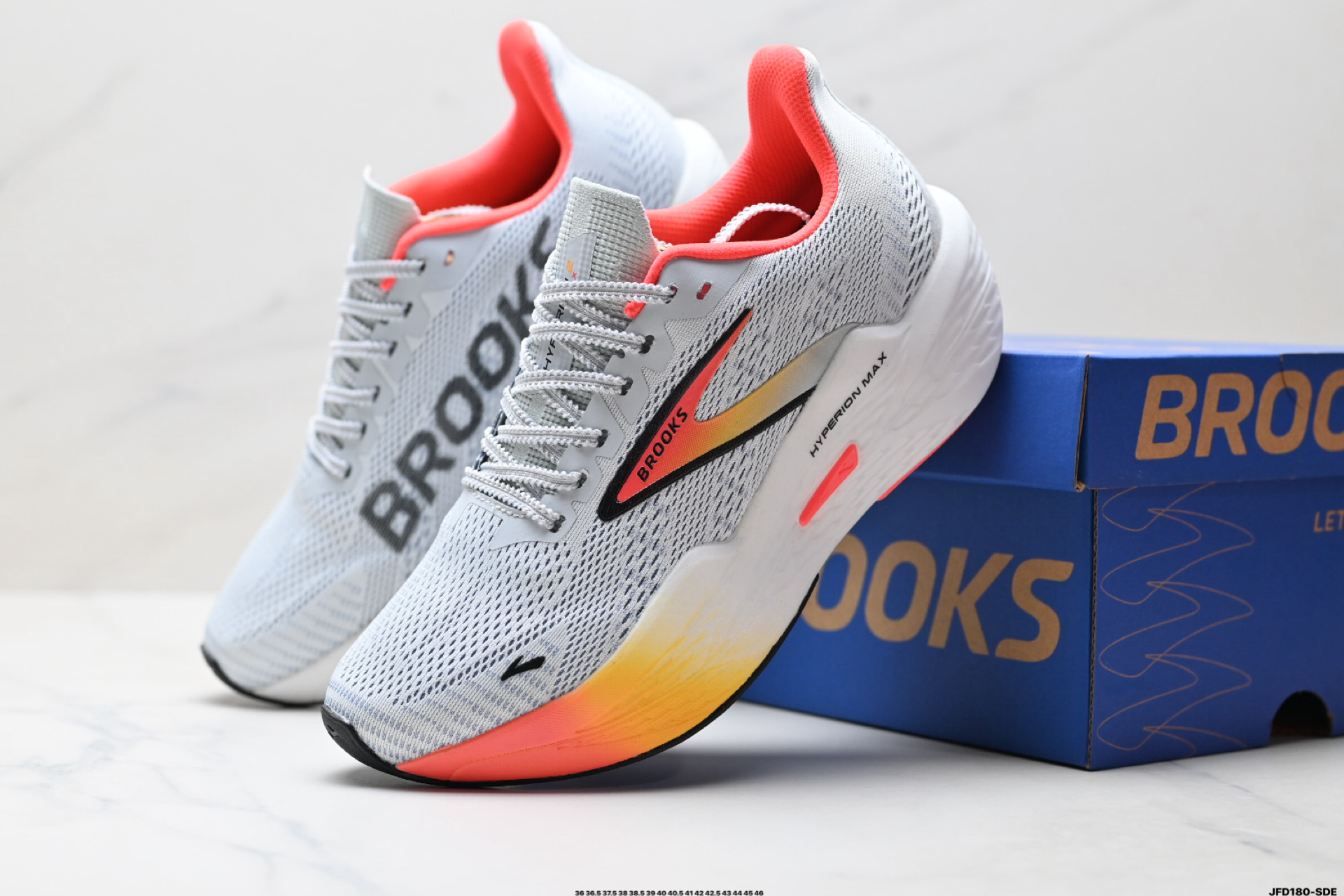 BROOKS布鲁克斯Hyperion Max 2 烈风2 减震竞速马拉松专业跑鞋 110434 1B 443