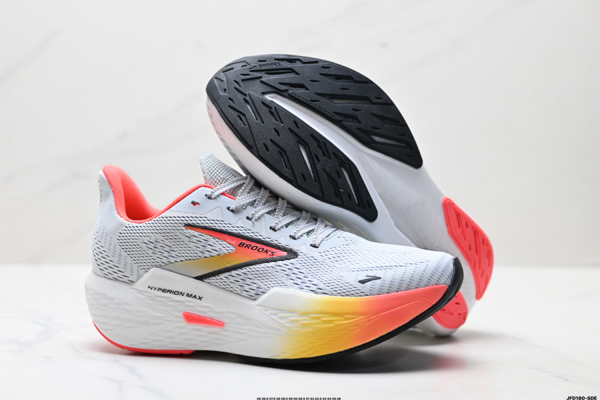 BROOKS布鲁克斯Hyperion Max 2 烈风2 减震竞速马拉松专业跑鞋 110434 1B 443