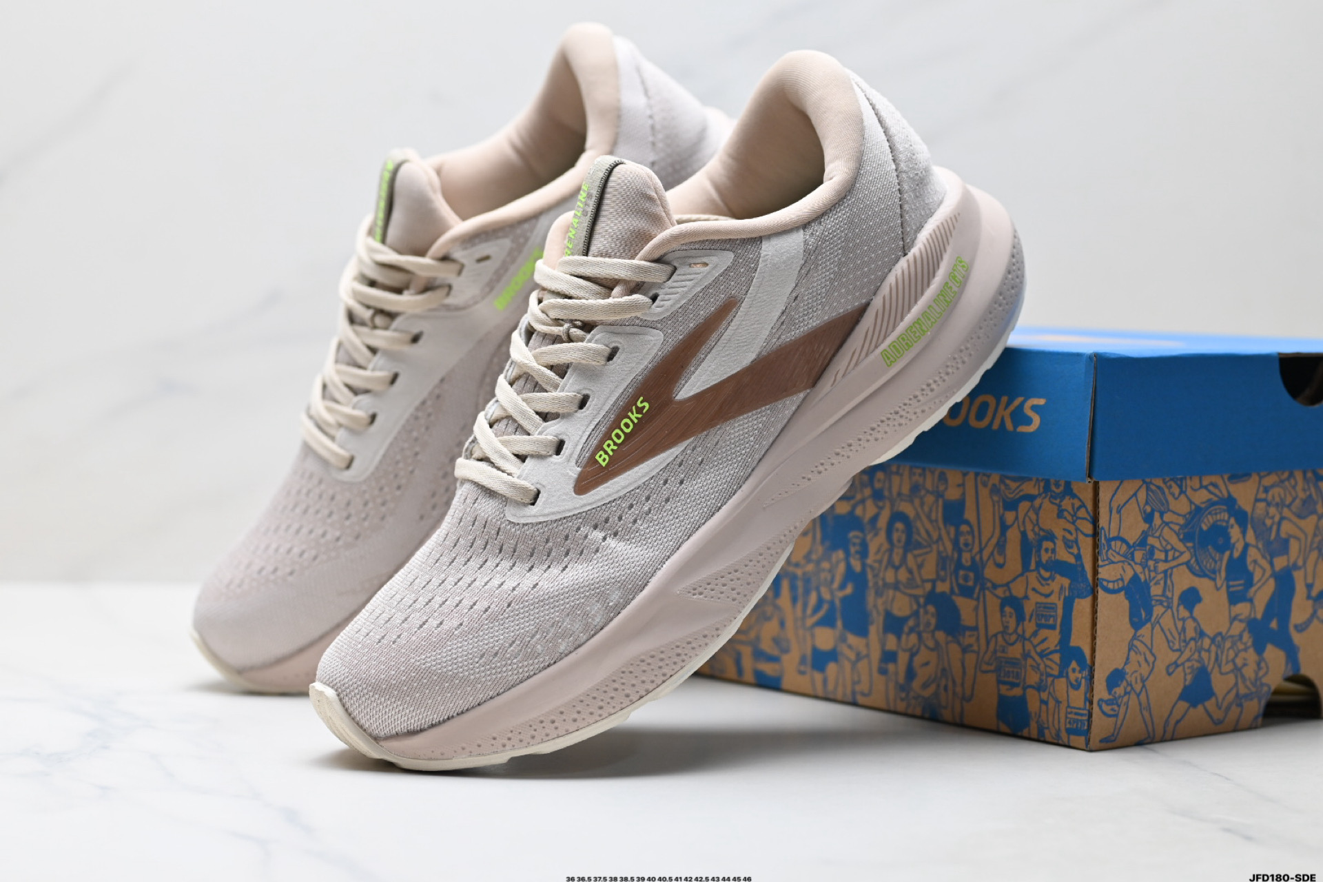 Brooks布鲁克斯 Adrenaline GTS 24跑鞋男子缓震马拉松氮气慢跑鞋 110437 1D 217