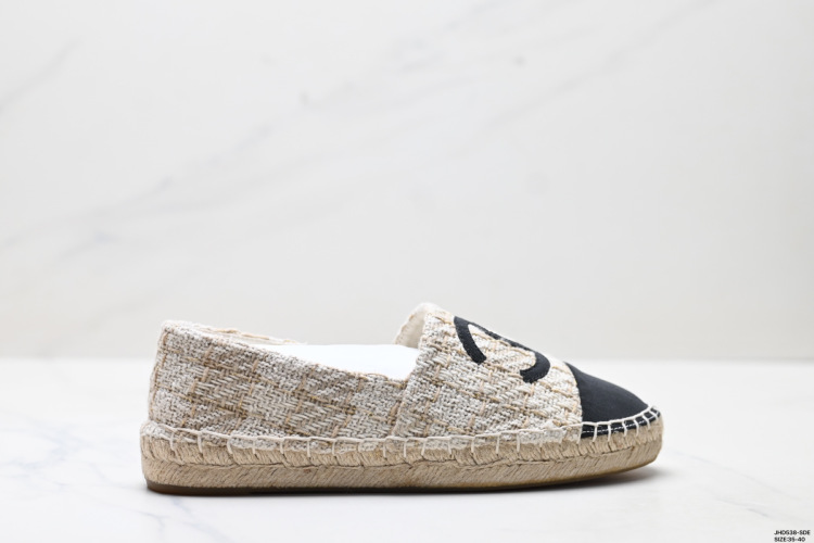 Chanel Espadrilles: Woven Design, Comfortable Slip-On Style, Sizes 35-40 1 Chanel Inspired Woven Espadrille Flats – Comfortable & Chic Women’s Shoes
