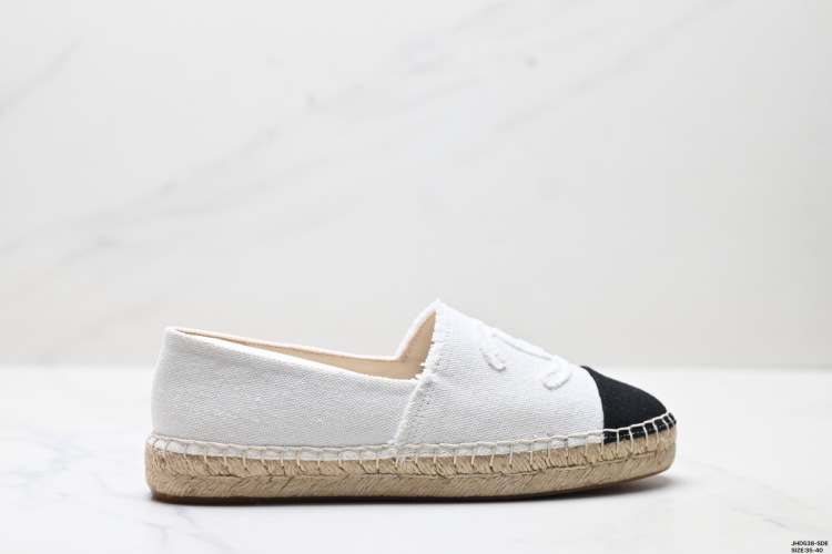 Chanel Woven Espadrilles: Elegant Slip-On Fisherman Shoes, Sizes 35-40 1 Chanel Inspired Woven Espadrille Flats – Comfortable & Chic Women’s Shoes