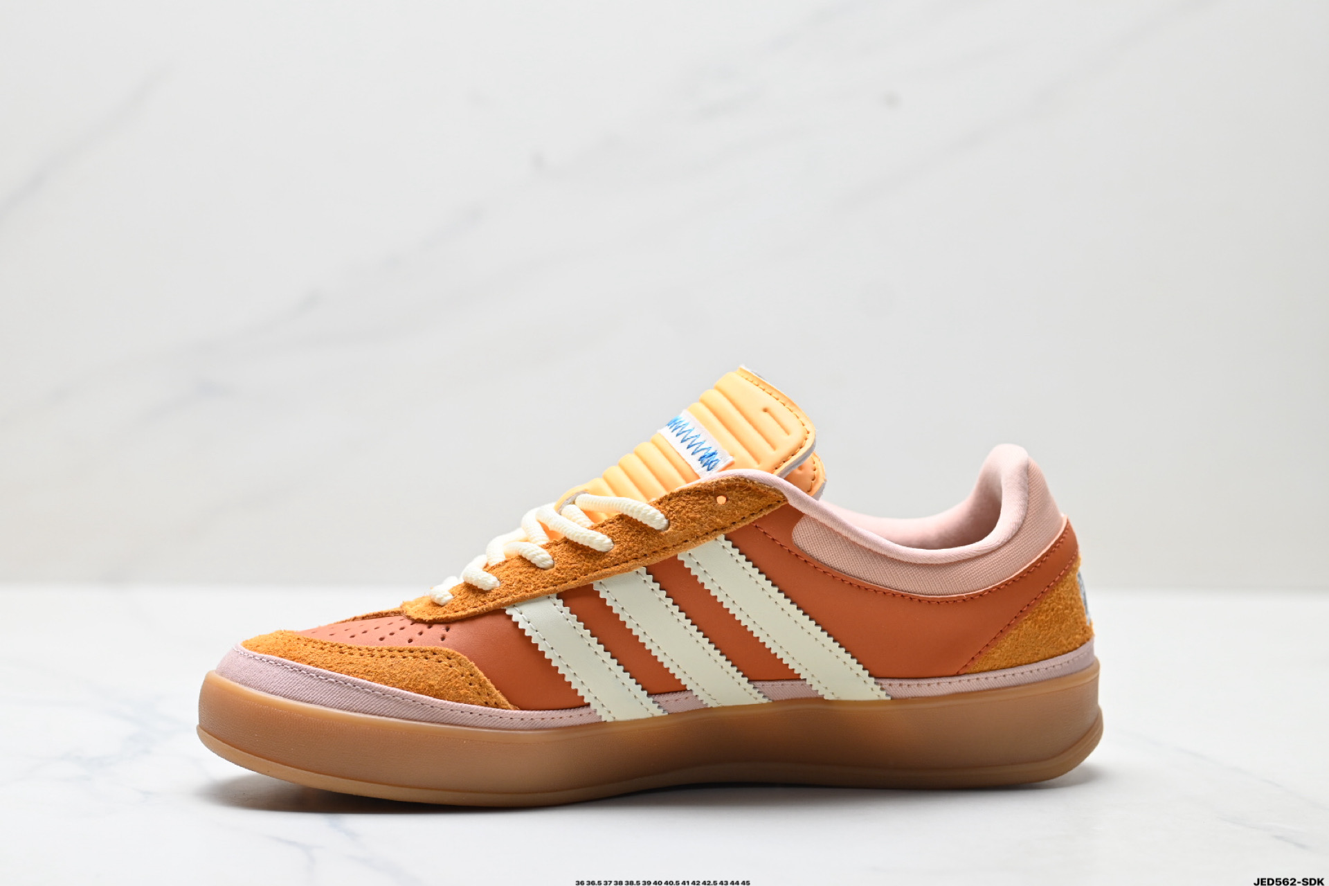 Bad Bunny x AdidOriginals Gazelle INdoor 三叶草休闲防滑耐磨低帮板鞋  JS5050