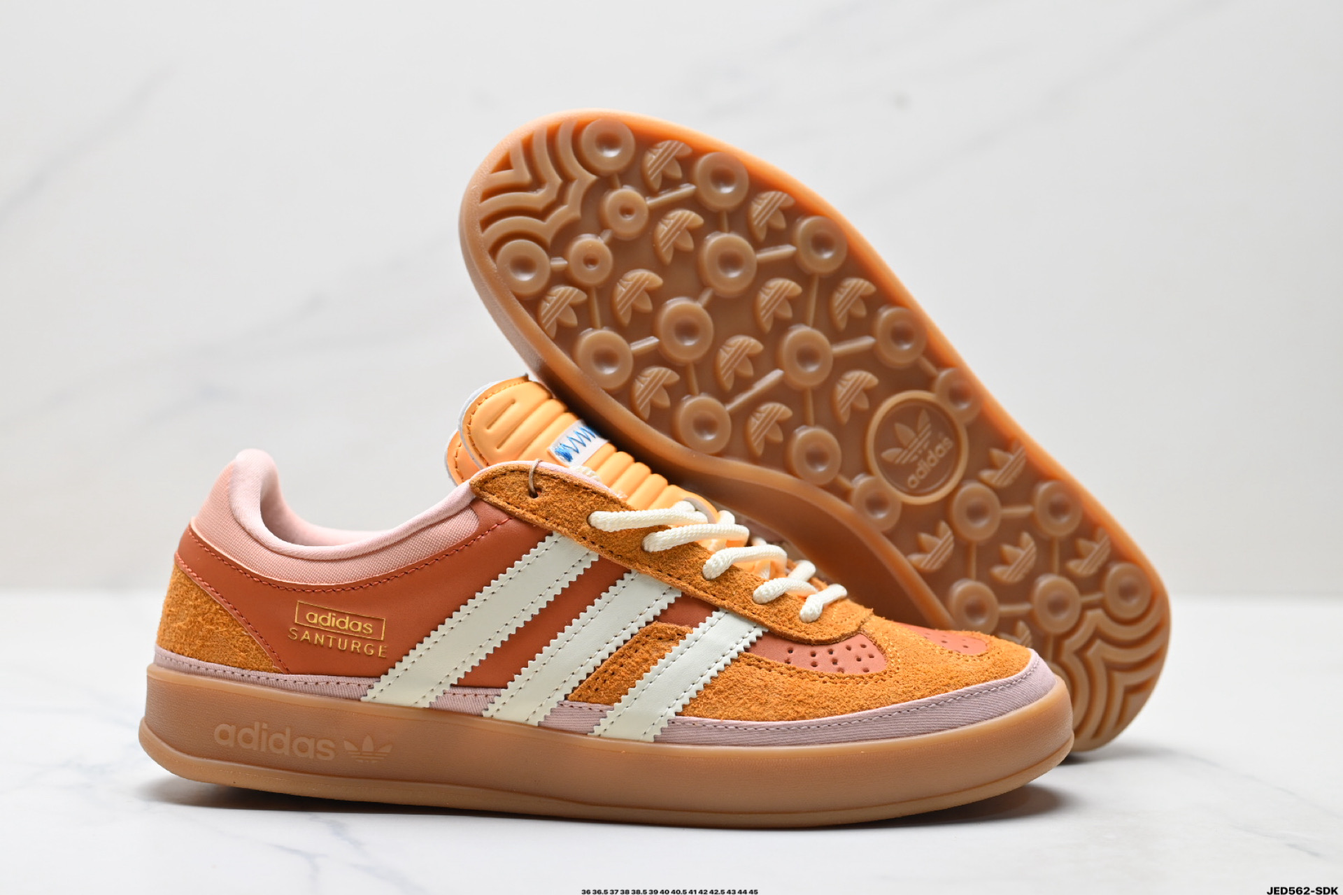 Bad Bunny x AdidOriginals Gazelle INdoor 三叶草休闲防滑耐磨低帮板鞋  JS5050