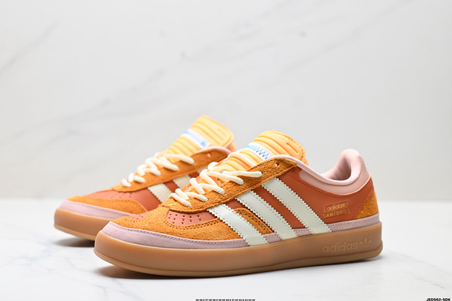 Bad Bunny x AdidOriginals Gazelle INdoor 三叶草休闲防滑耐磨低帮板鞋  JS5050