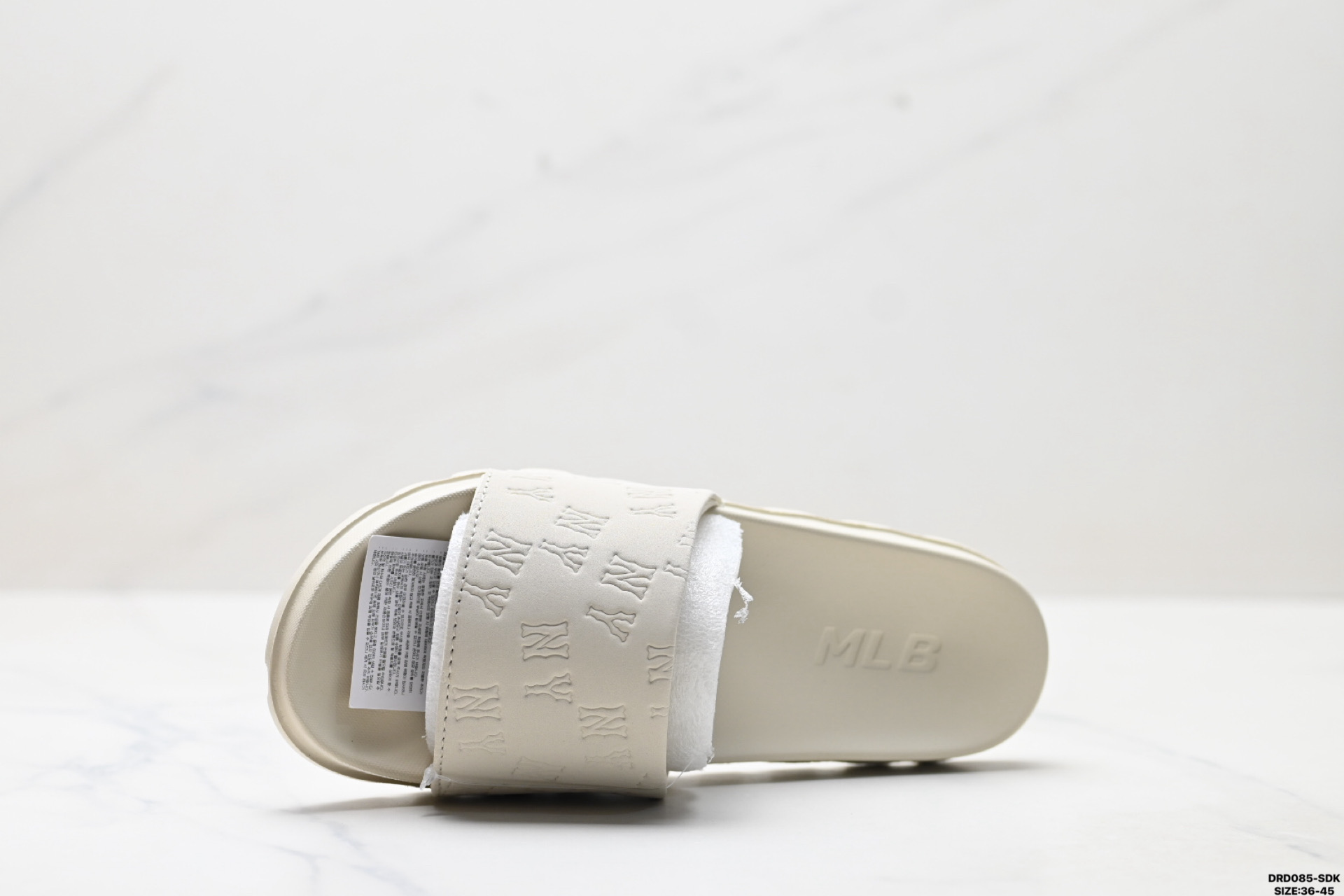 MLB MOUNDER MONOGRAM 舒适柔软 防磨一字拖鞋 3ALPSB053