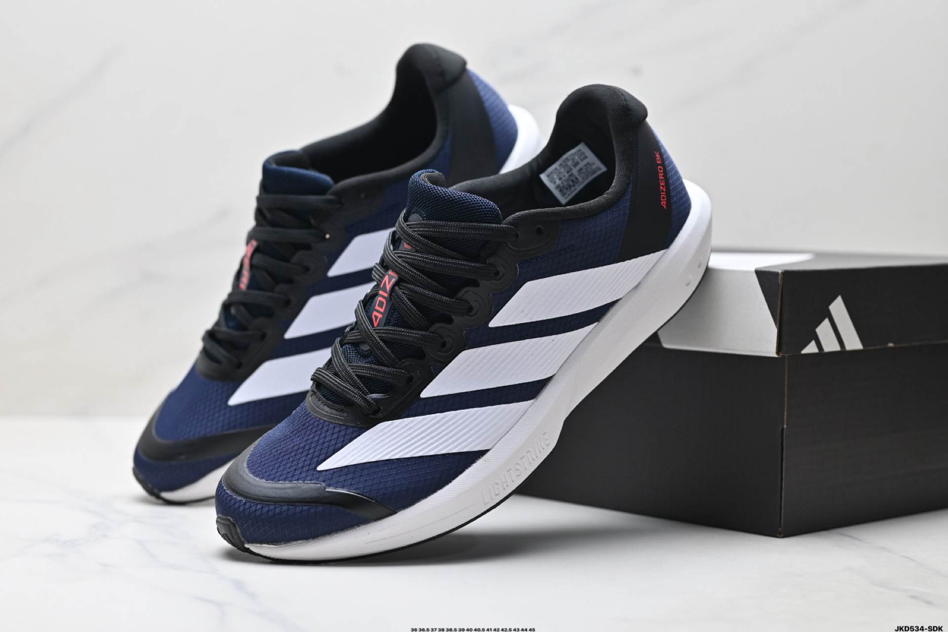 AdidADIZEROBK 马拉松飞线贾卡轻质透气休闲运动跑步鞋 JP6545