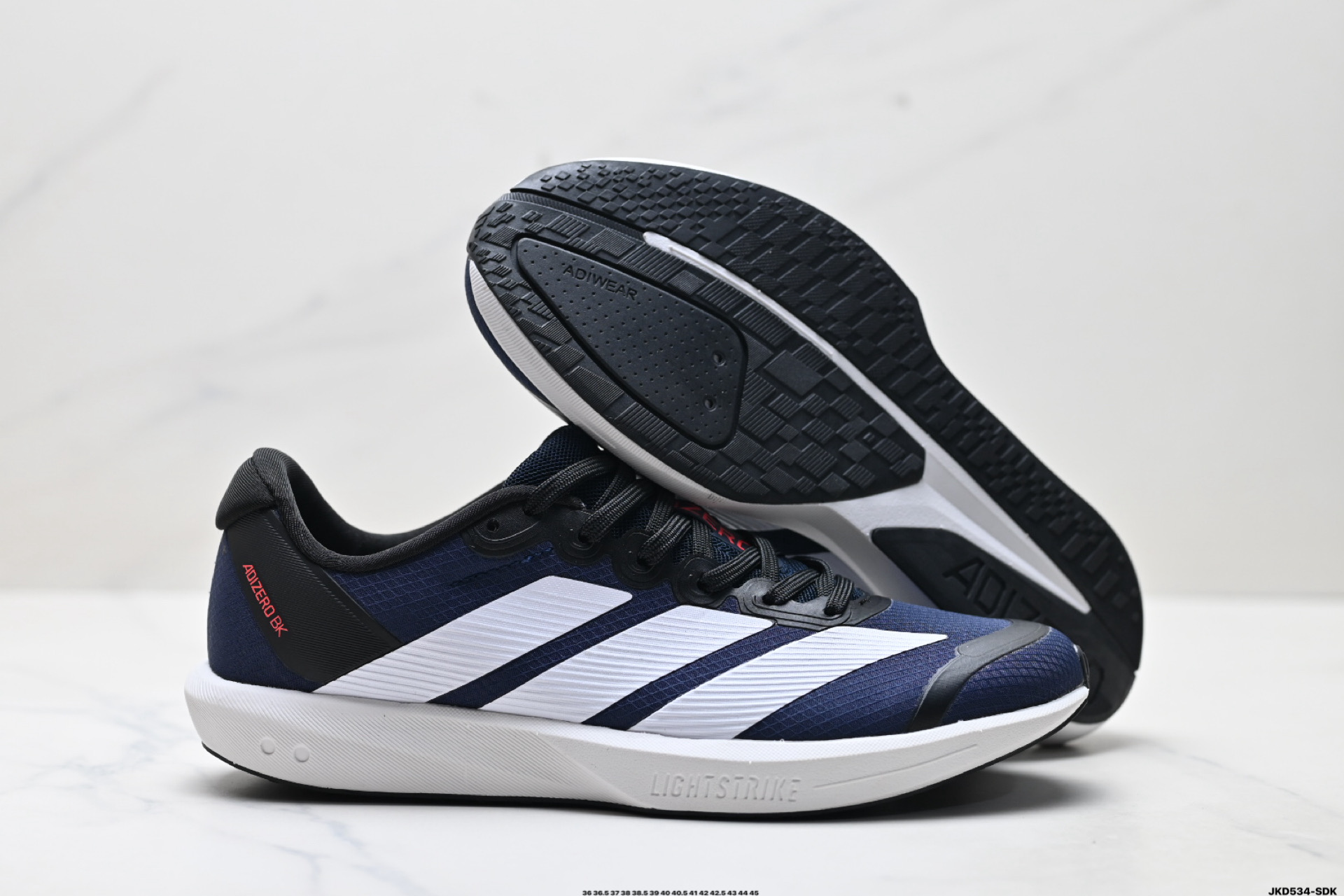 AdidADIZEROBK 马拉松飞线贾卡轻质透气休闲运动跑步鞋 JP6545