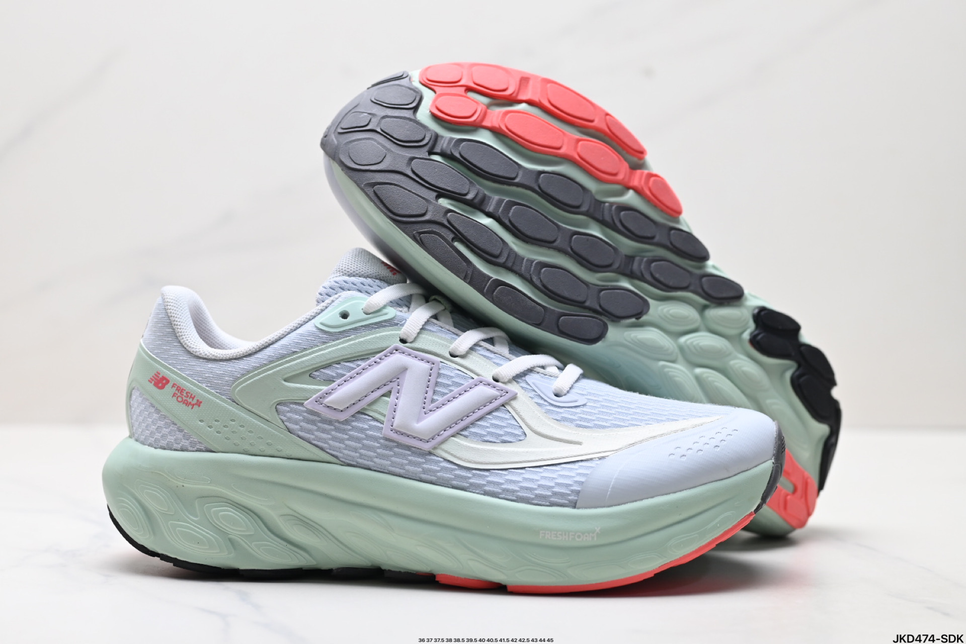 New Balance NB Fresh Foam TRN系列 舒适运动 织物防滑耐磨低帮 马拉松跑步鞋 UTRNQD