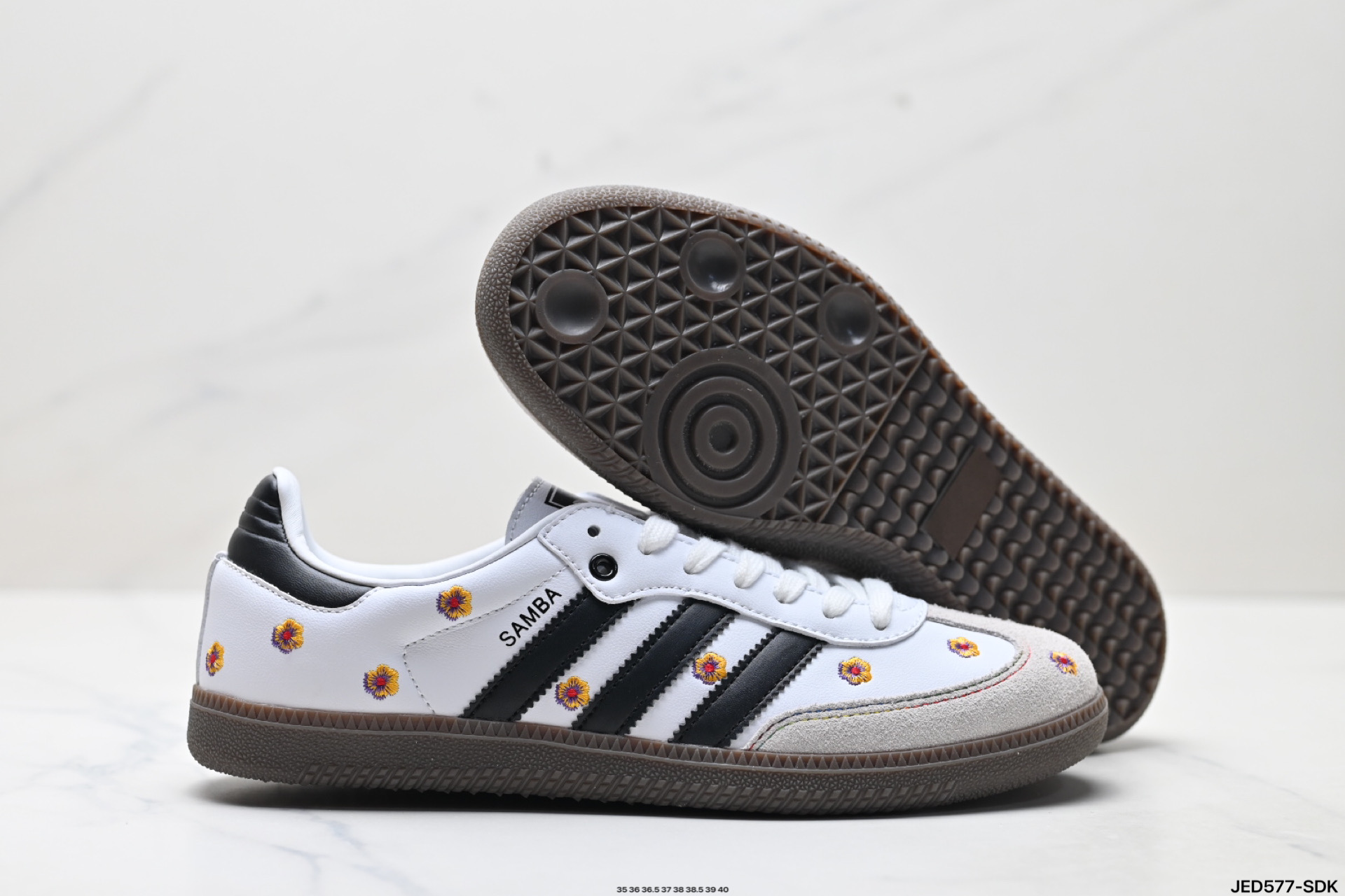 AdidOriginals Samba OG ‘DIY’桑巴舞系列 阿迪达斯 三叶草绅士德训足球风百搭低帮休闲运动板鞋  lF4391