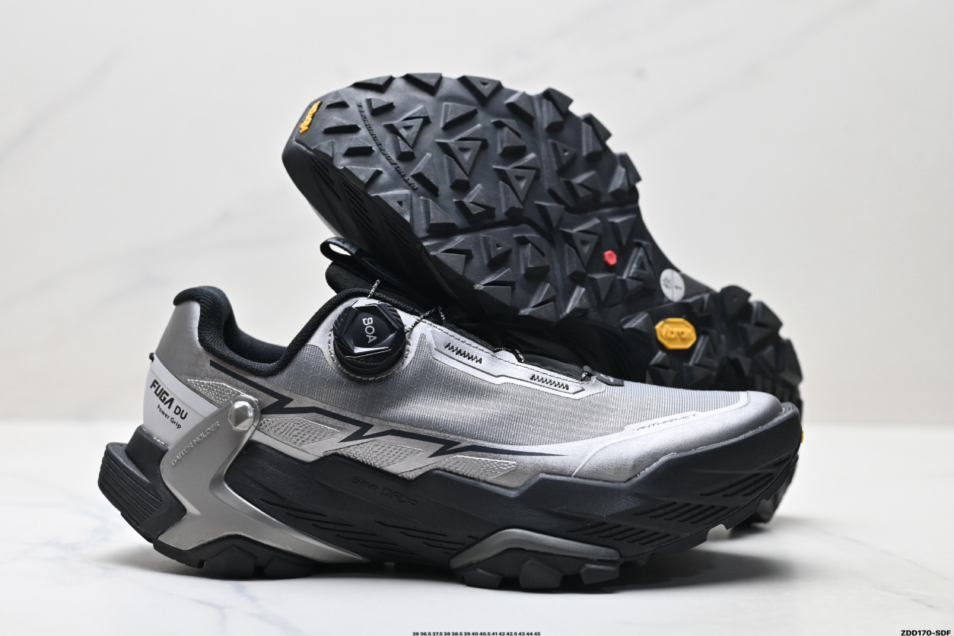 凯乐石 KAILFUGA DU BOA 大坡王轻越野徒步网布TPU减震防滑透气支撑回弹 低帮 超强抓地力登山鞋  KS243317LA