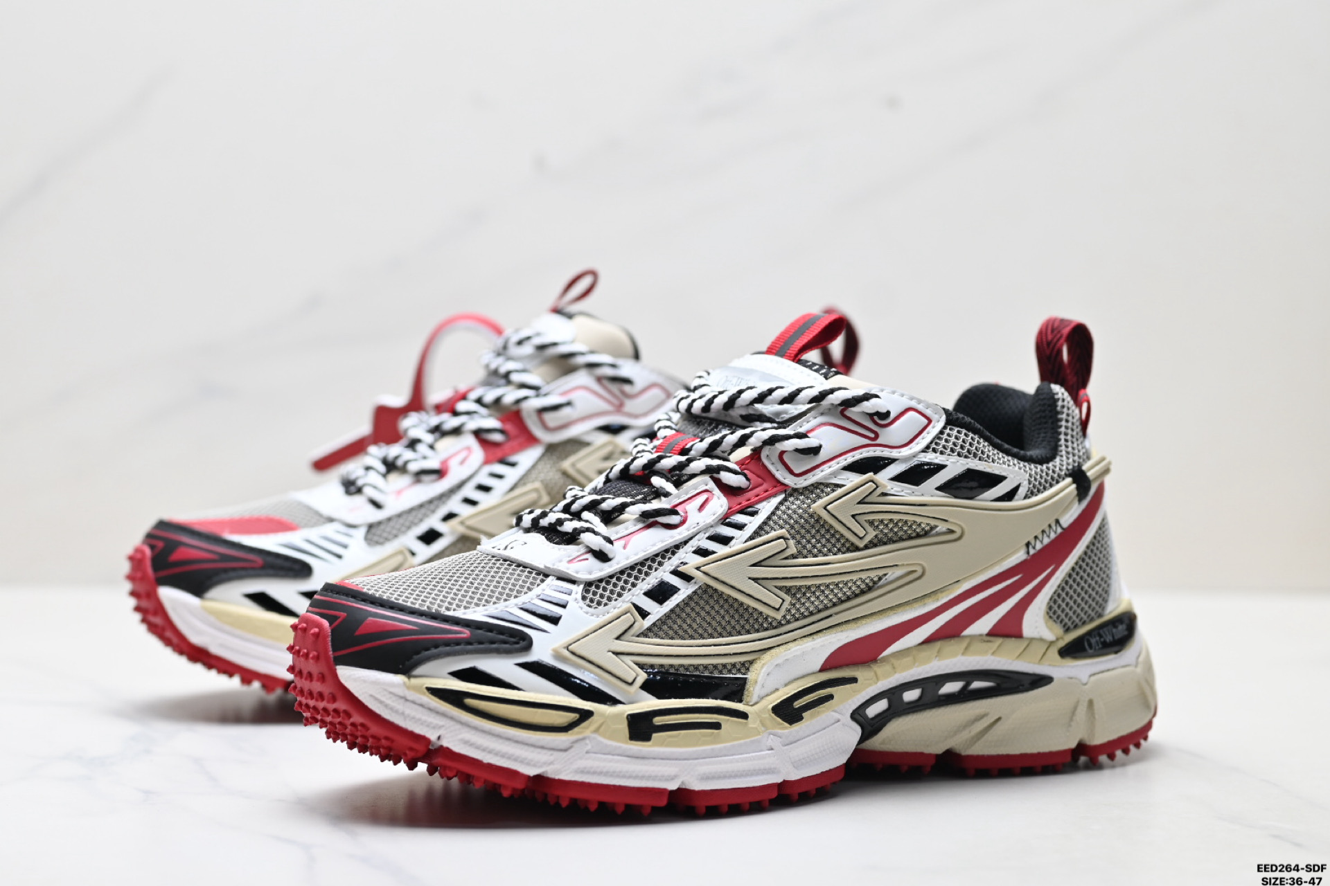 纯原OFF-WHITE Be Right Back 厚底系带 低帮 生活休闲鞋