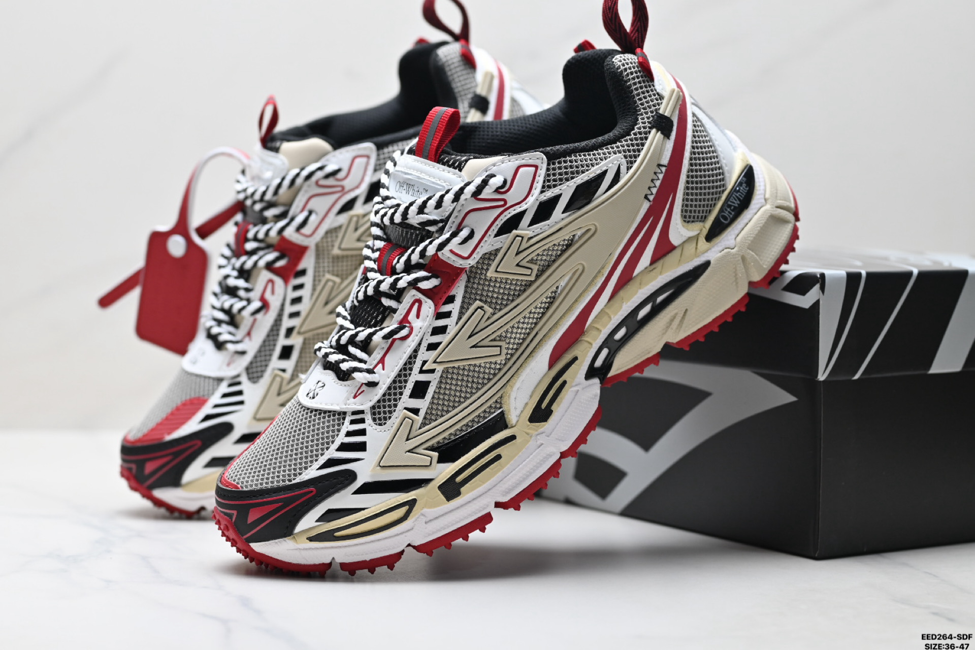 纯原OFF-WHITE Be Right Back 厚底系带 低帮 生活休闲鞋