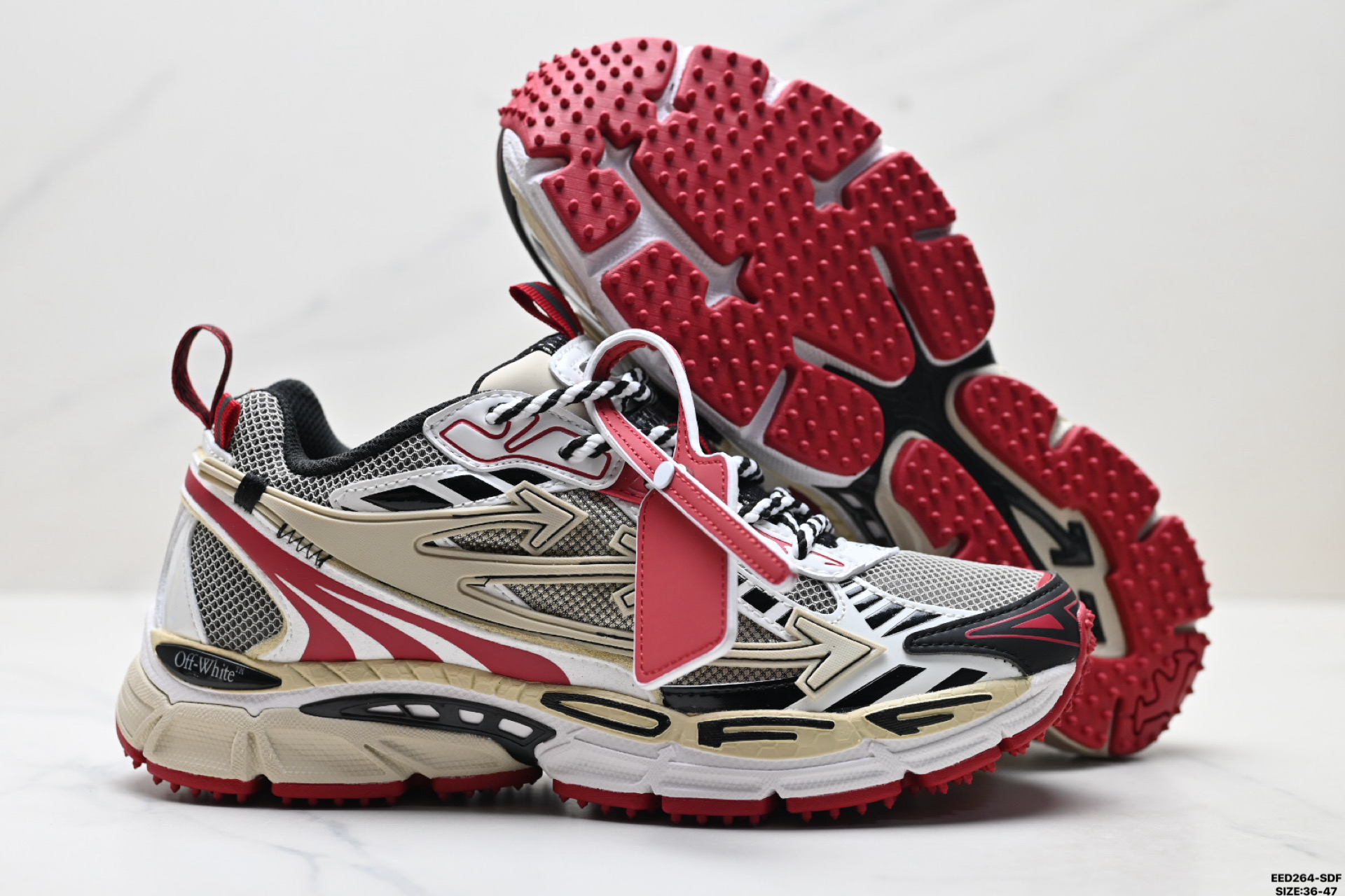 纯原OFF-WHITE Be Right Back 厚底系带 低帮 生活休闲鞋