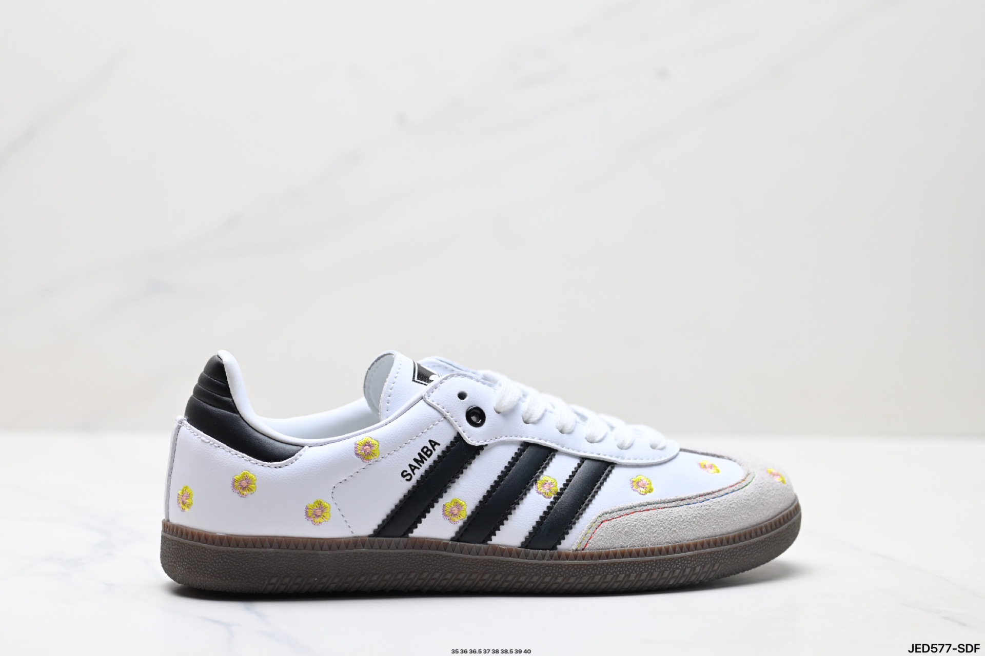 AdidOriginals Samba OG ‘DIY’桑巴舞系列 阿迪达斯 三叶草绅士德训足球风百搭低帮休闲运动板鞋  lF4396