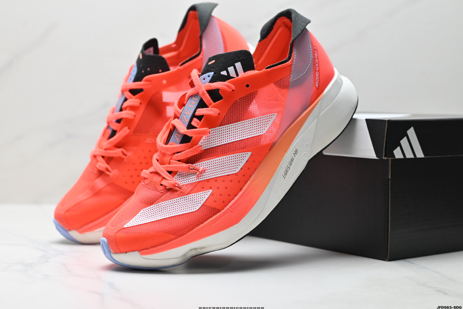 AdidAdizero Adios Pro 3 W马拉松飞线贾卡轻质透气休闲运动跑步鞋  GX9777