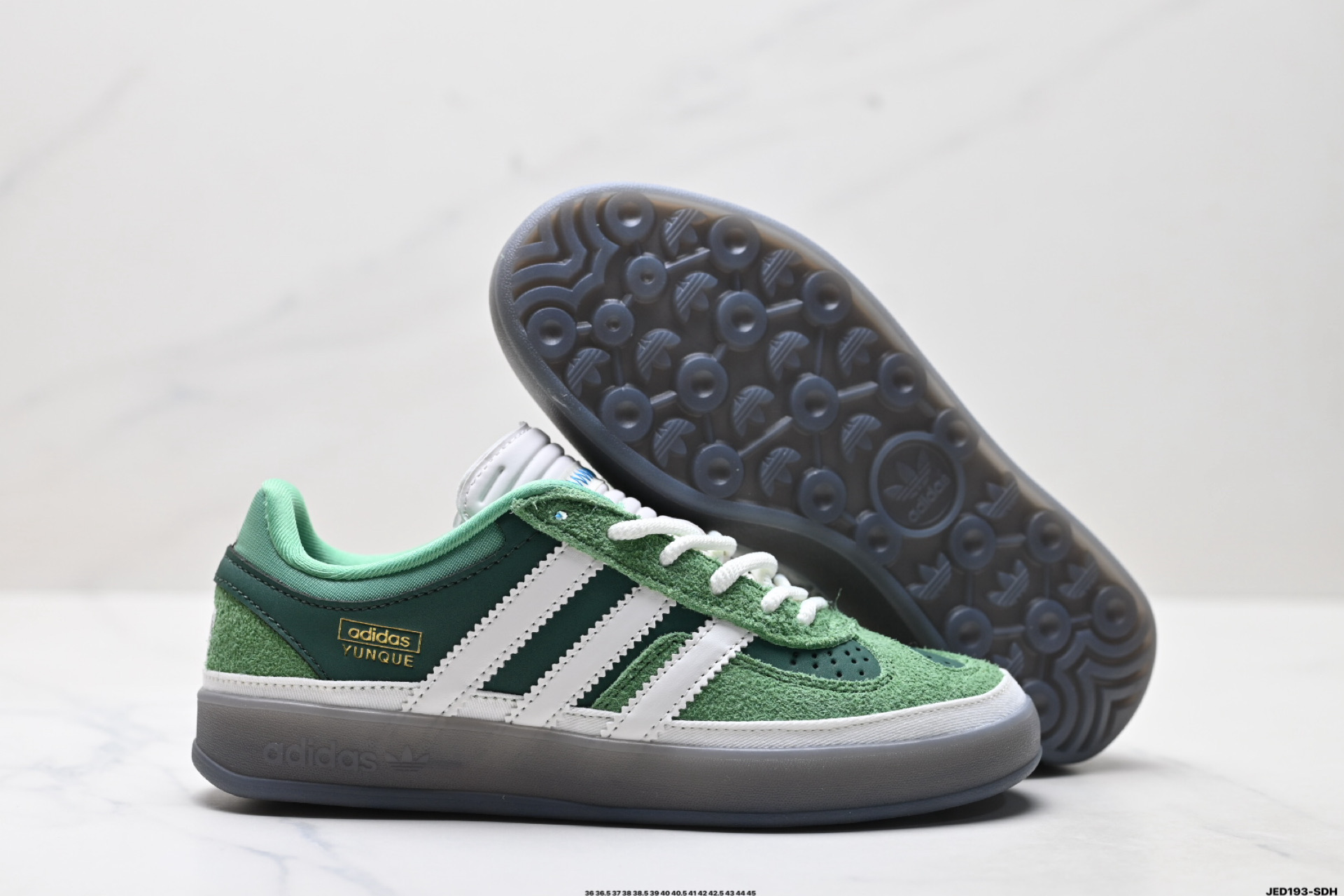 Bad Bunny x AdidOriginals Gazelle INdoor 三叶草休闲防滑耐磨低帮板鞋 JS5049