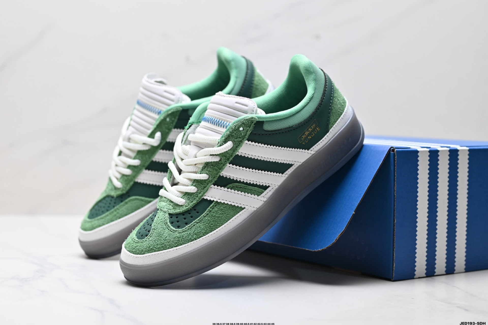 Bad Bunny x AdidOriginals Gazelle INdoor 三叶草休闲防滑耐磨低帮板鞋 JS5049