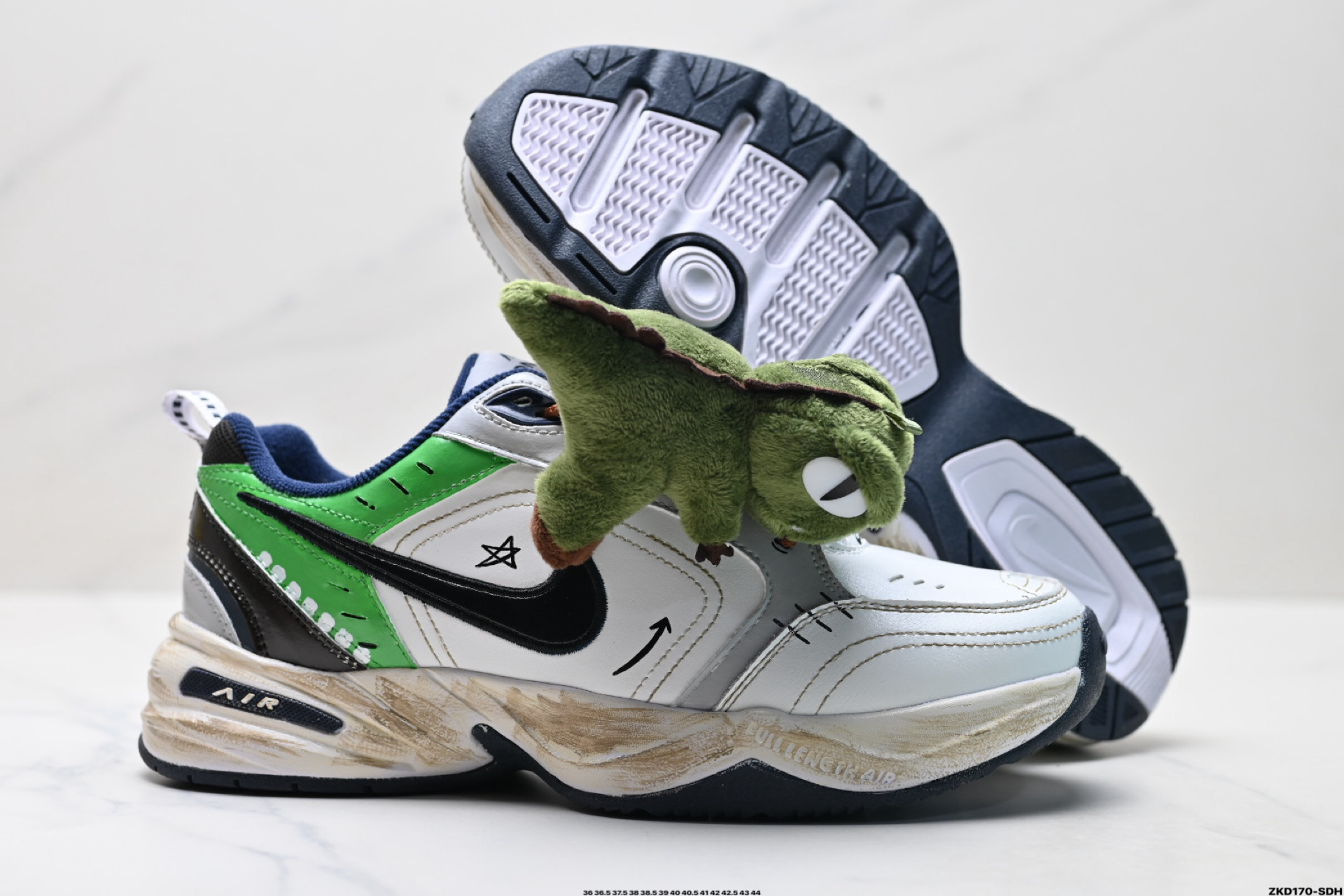 Nike M2K ‘DIY’定制 Tekno耐克复古潮流百搭休闲运动旅游老爹鞋 DD1391-100