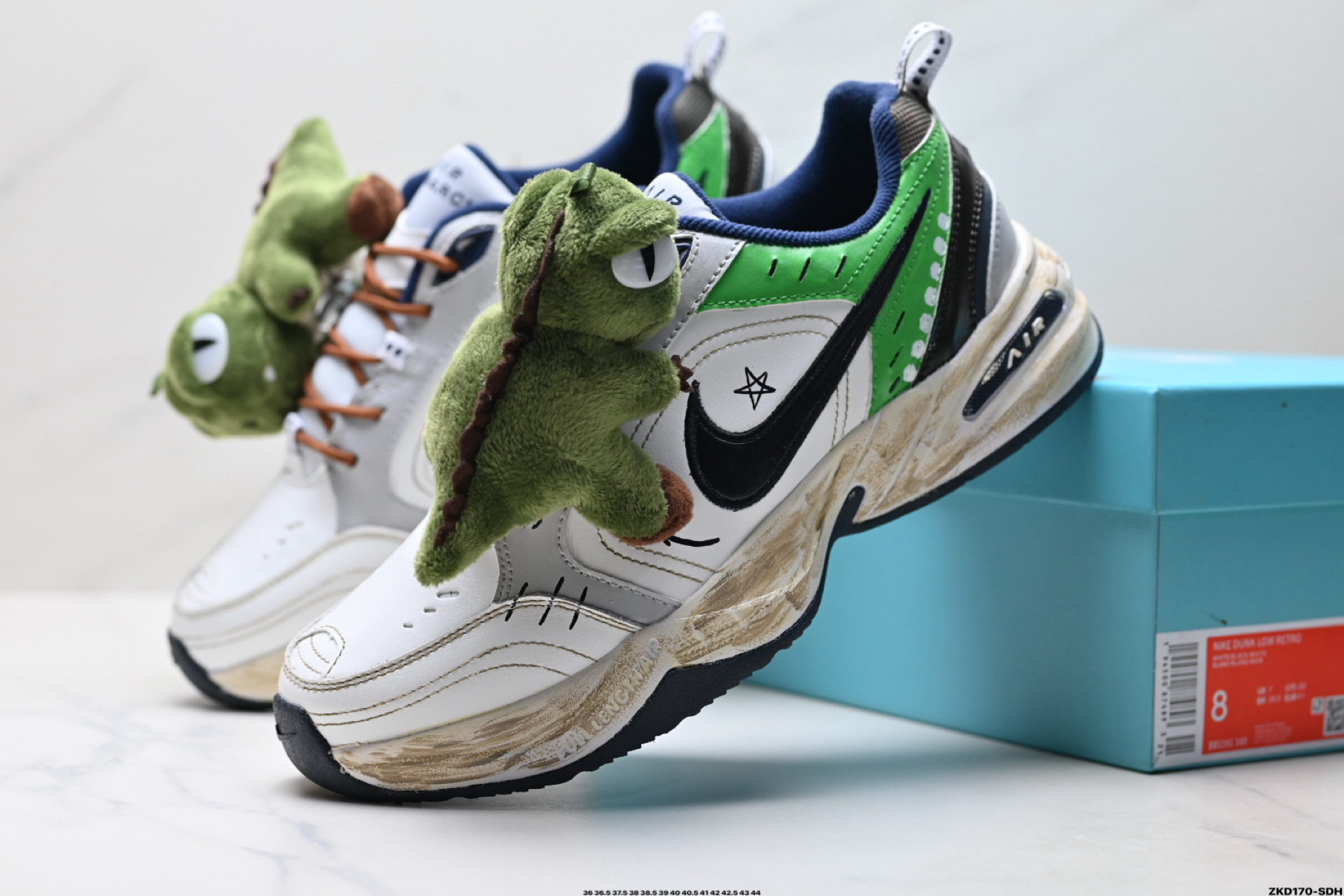 Nike M2K ‘DIY’定制 Tekno耐克复古潮流百搭休闲运动旅游老爹鞋 DD1391-100